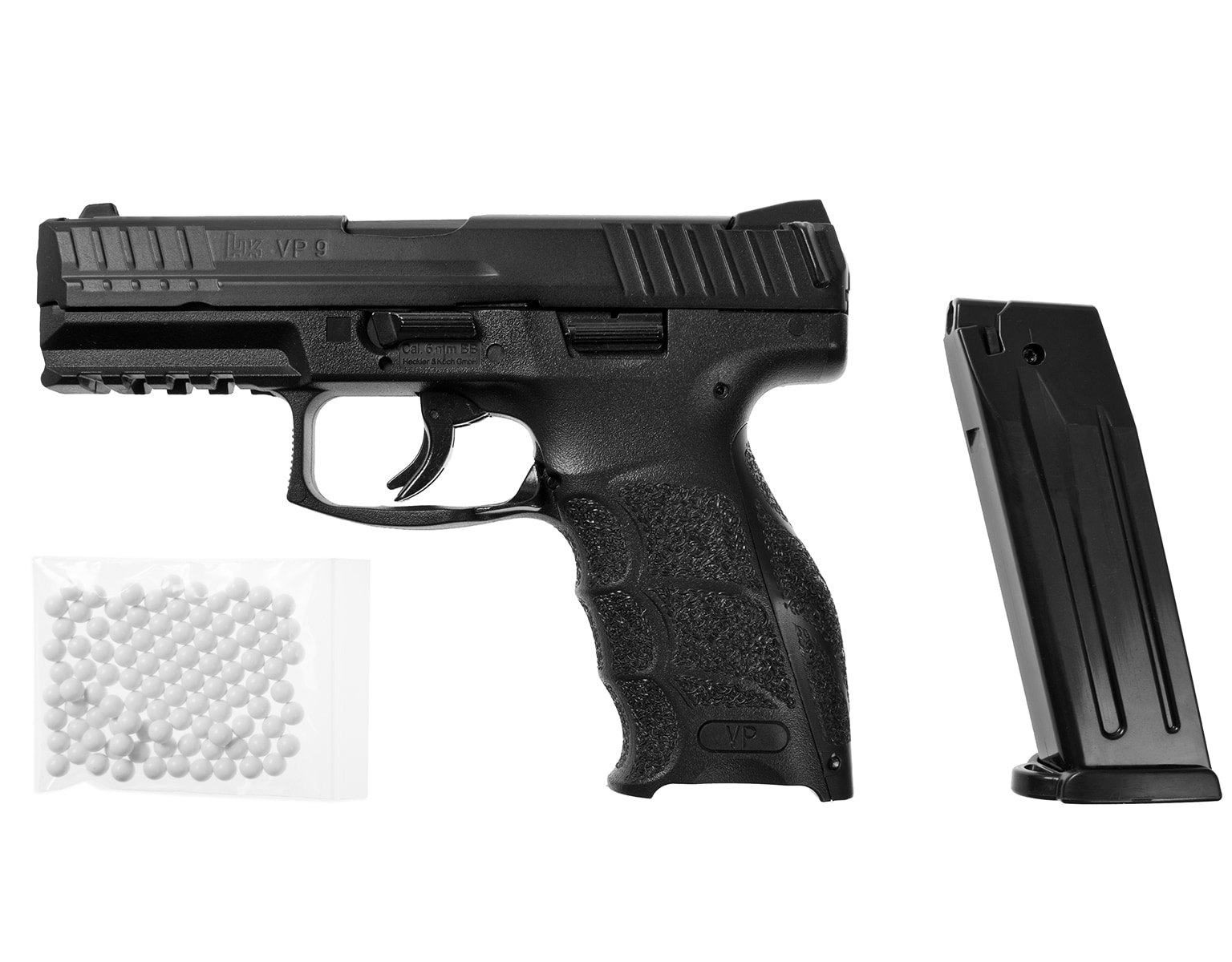 Пістолет Heckler&Koch VP9 ASG - металевий затвор