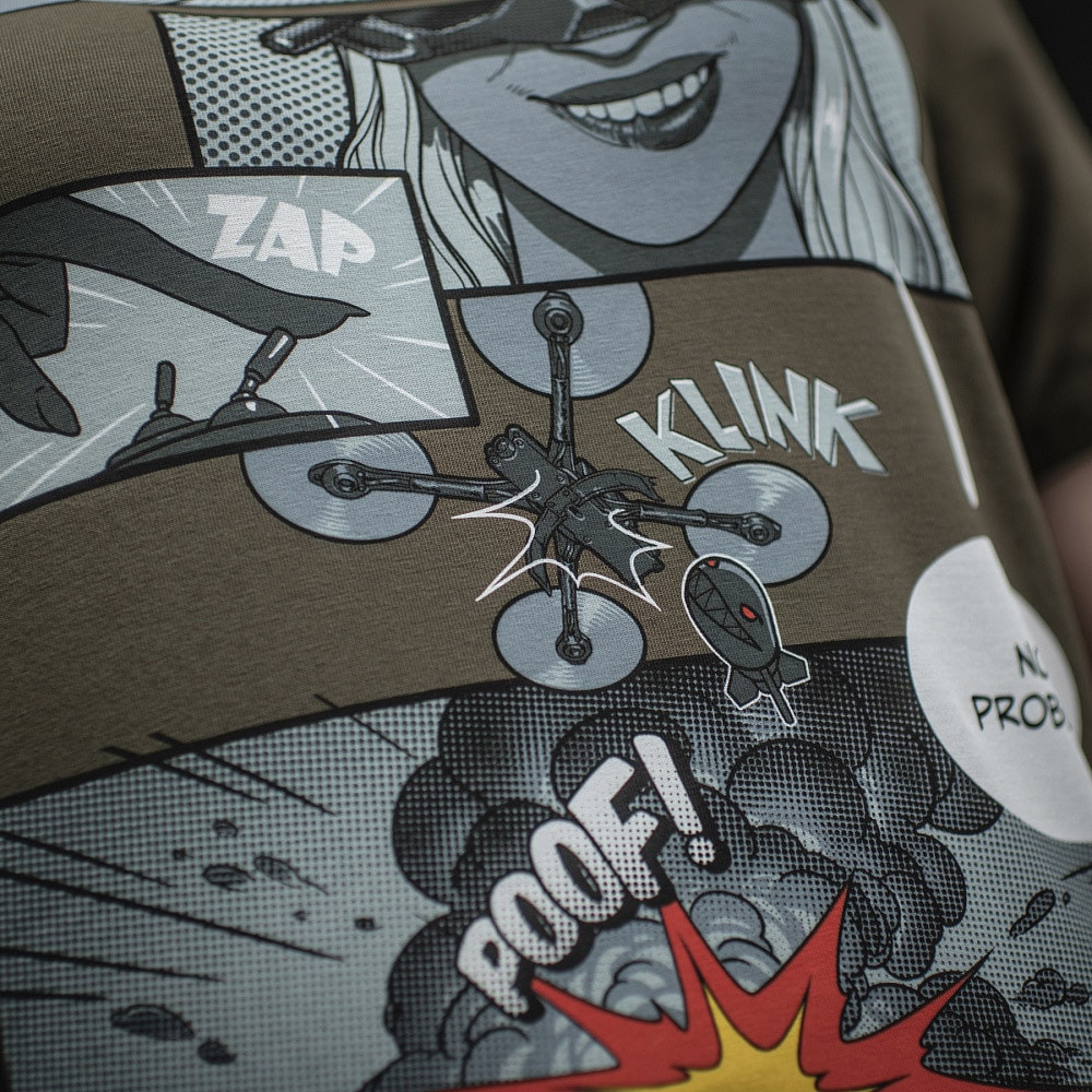 Koszulka T-shirt M-Tac Comics Drone Girl - Dark Olive