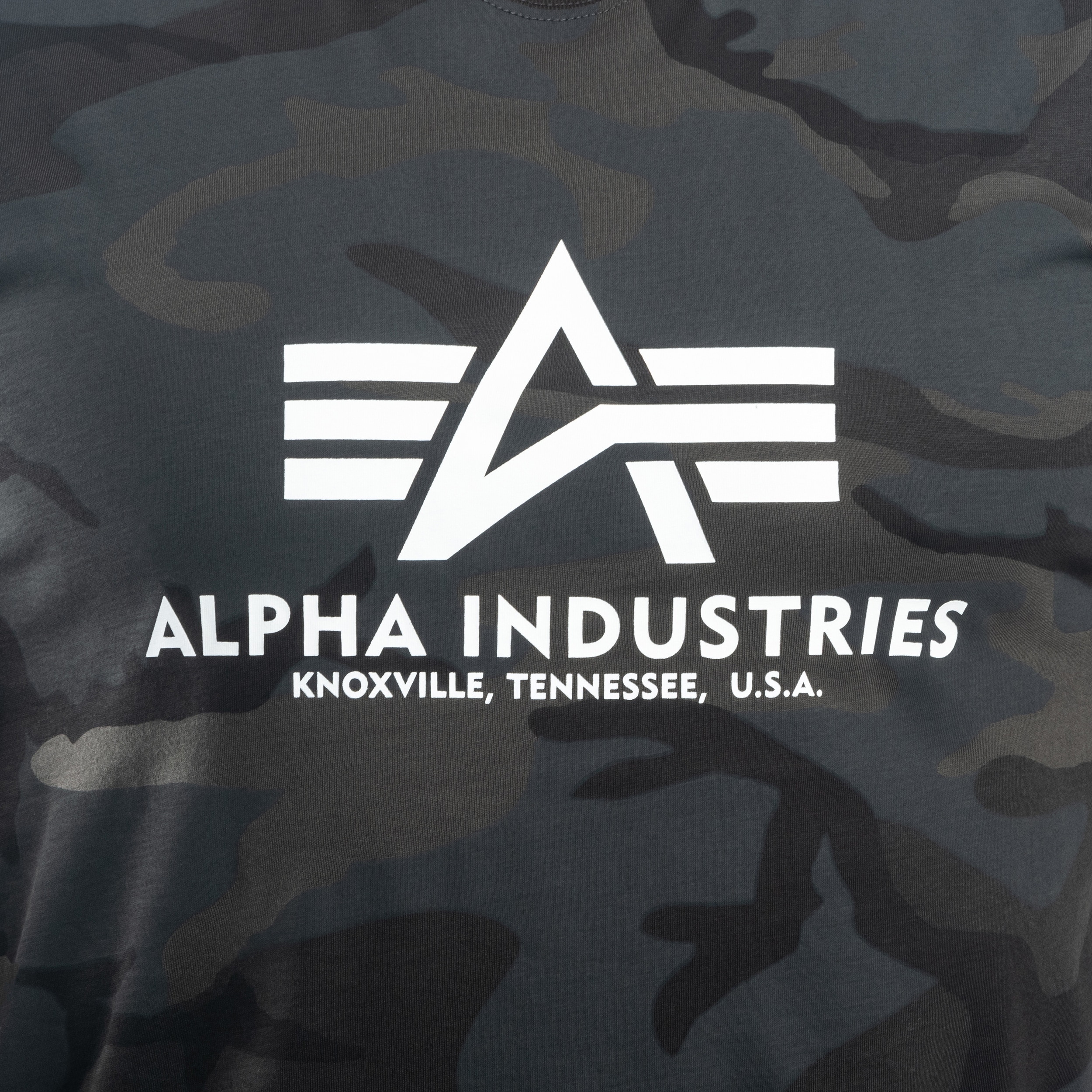 Koszulka T-shirt Alpha Industries Basic - Black Camo