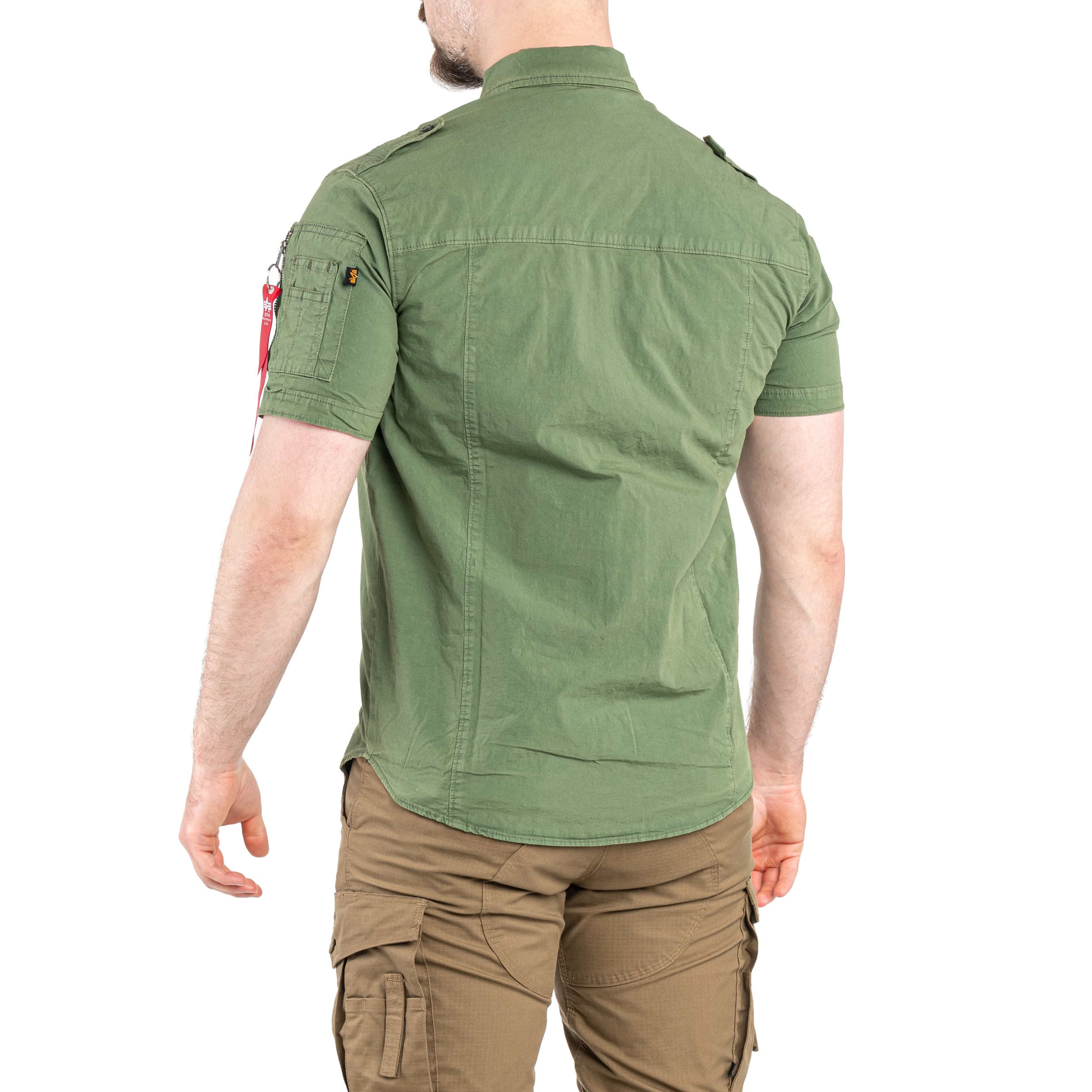 Koszula Alpha Industries Basic Slim Shirt - Sage Green