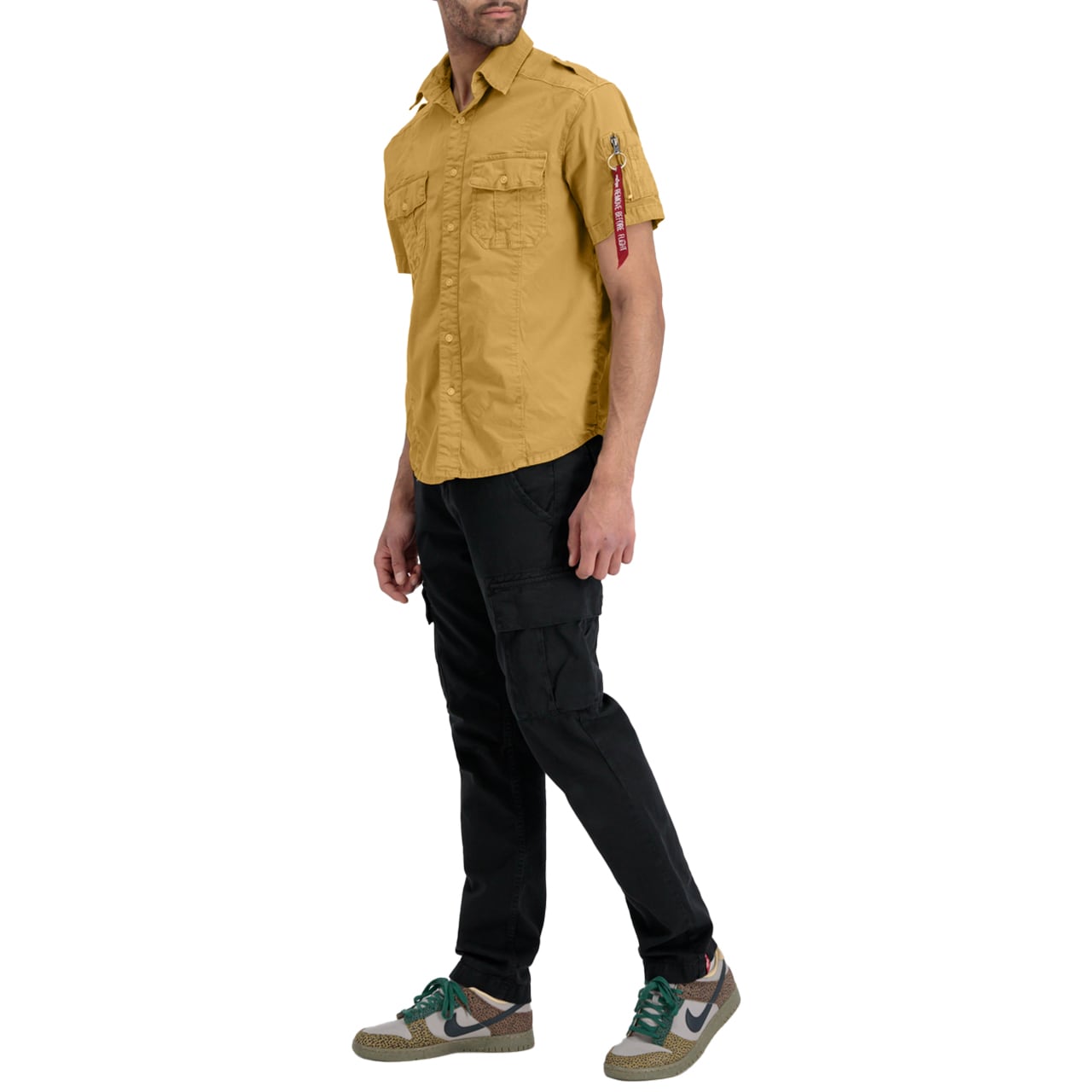 Сорочка Alpha Industries Basic Slim Shirt - Khaki