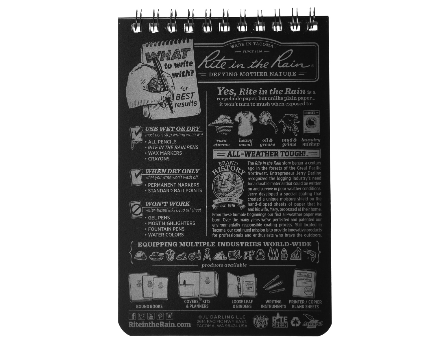 Notes wodoodporny Rite in the Rain 4x6