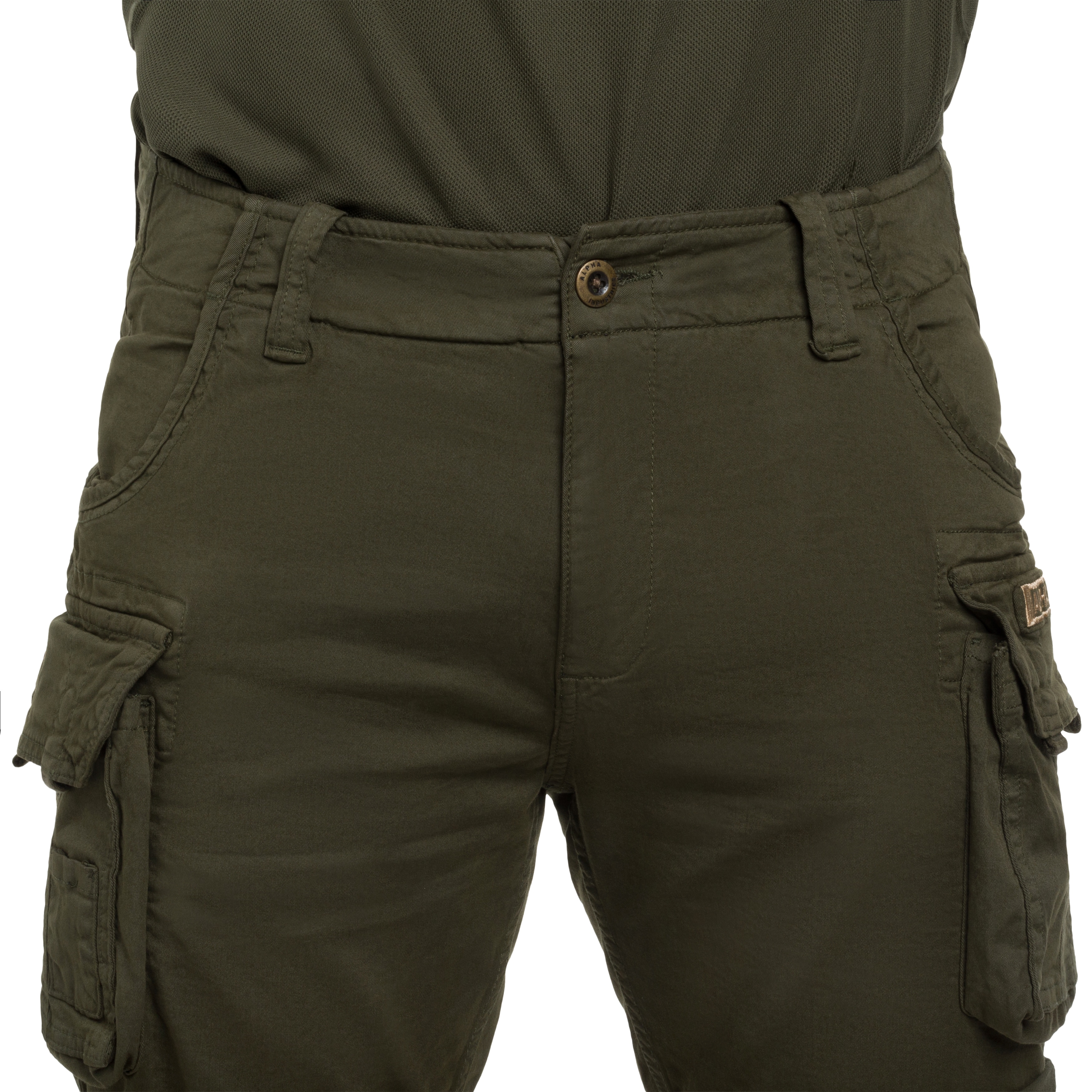 Szorty Alpha Industries Crew Short - Dark Olive