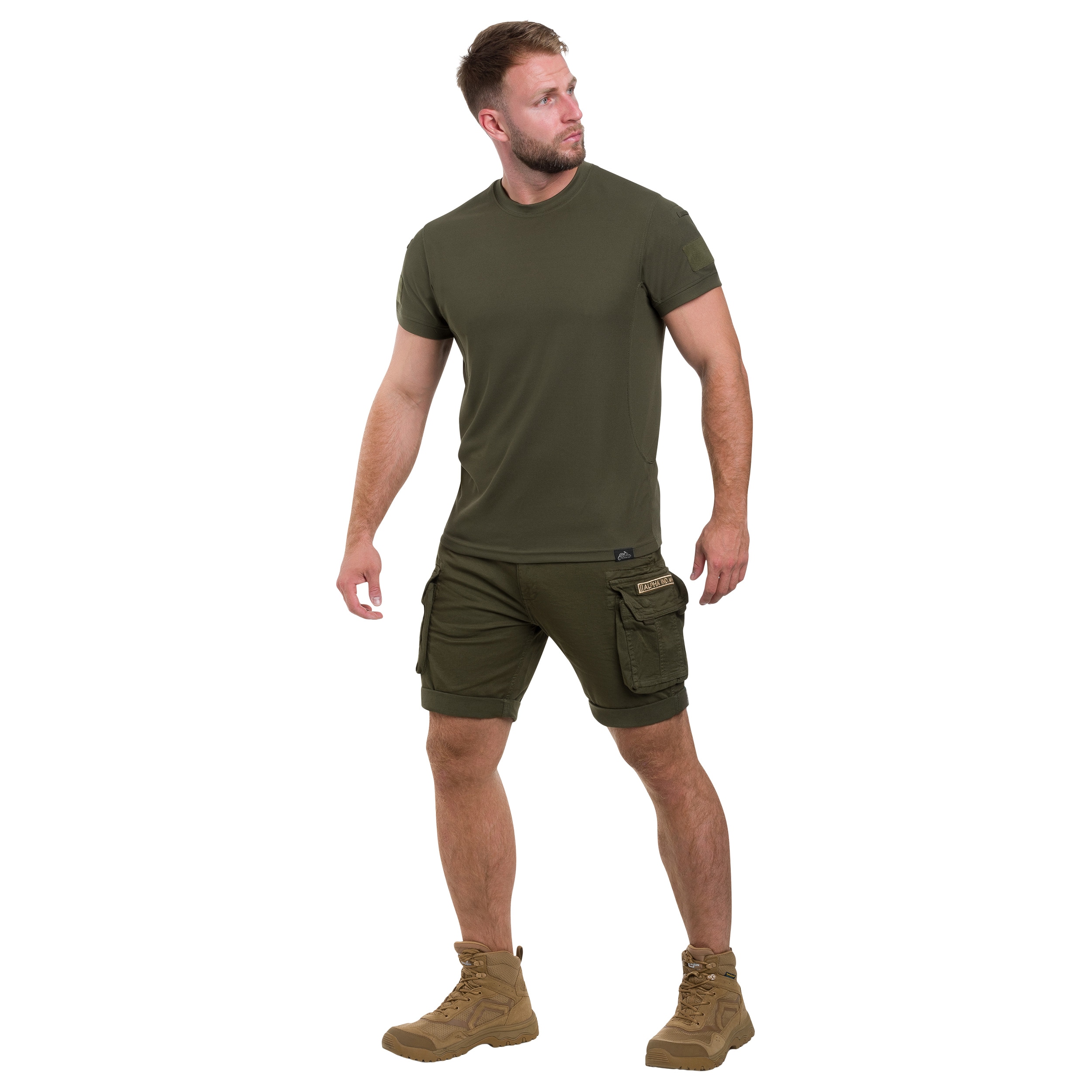 Szorty Alpha Industries Crew Short - Dark Olive