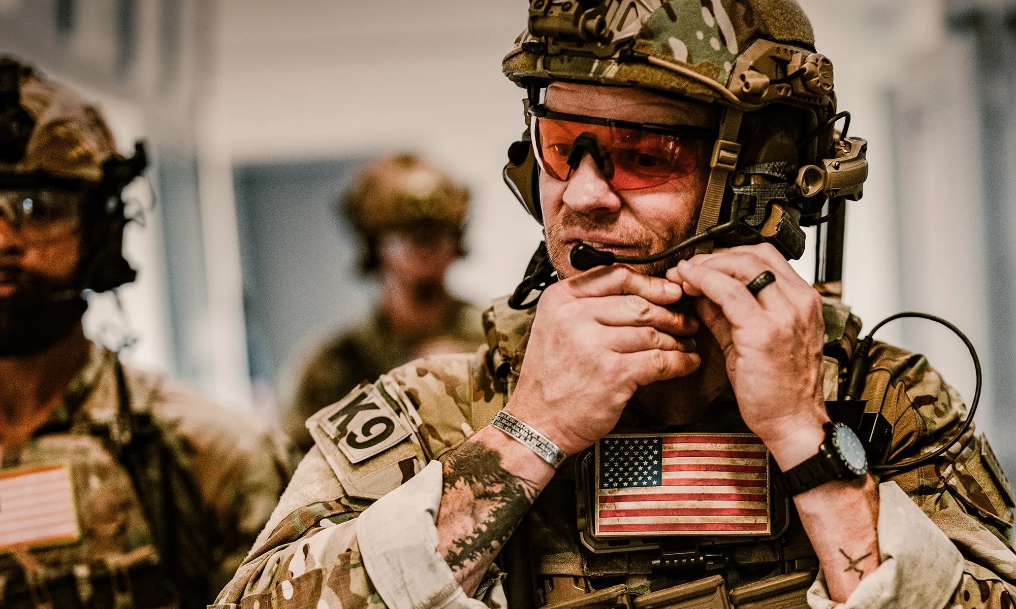 Okulary taktyczne Wiley X Saber Advanced Set 3in1 - Grey/Clear/Light Rust/Matte Black