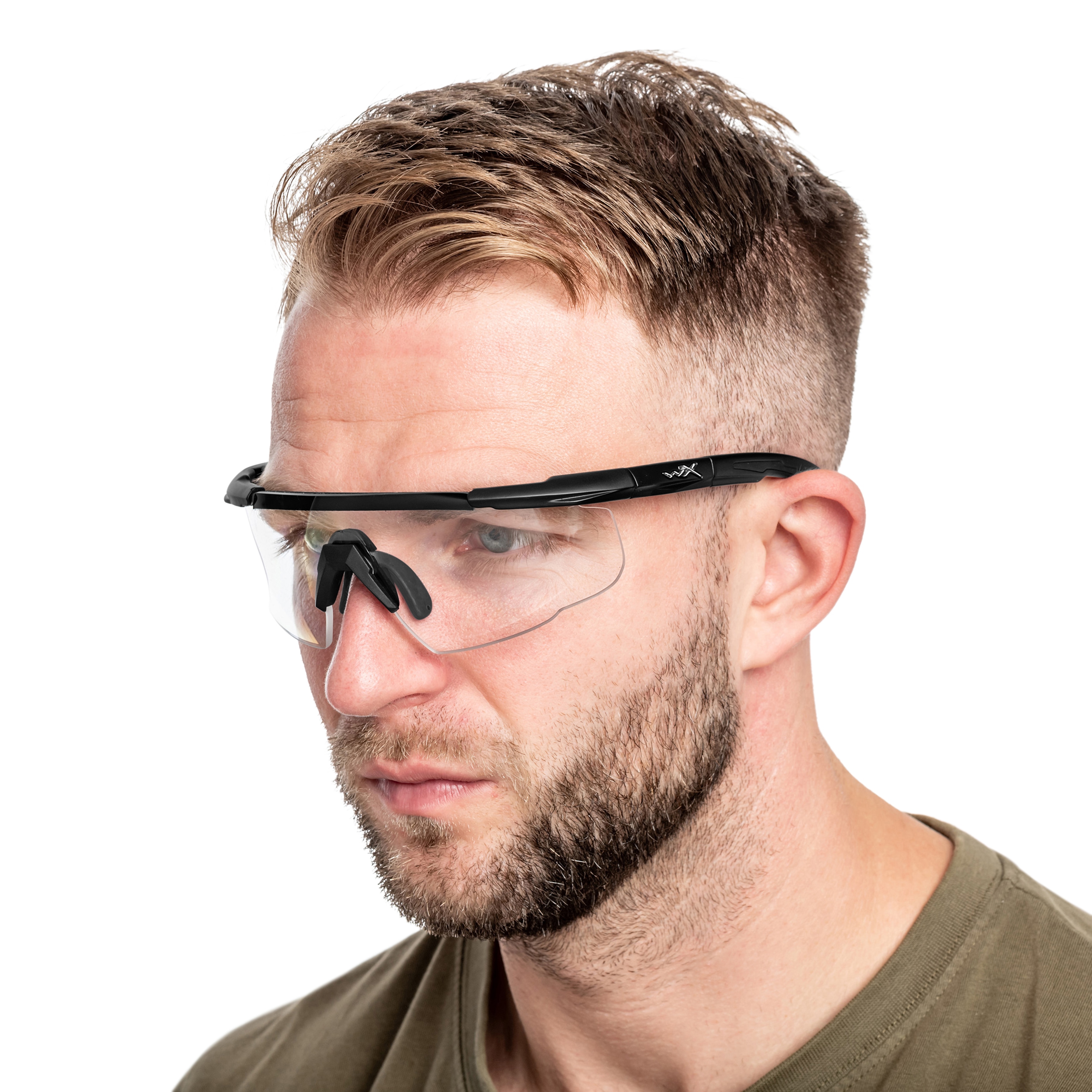 Okulary taktyczne Wiley X Saber Advanced - Clear Matte Black