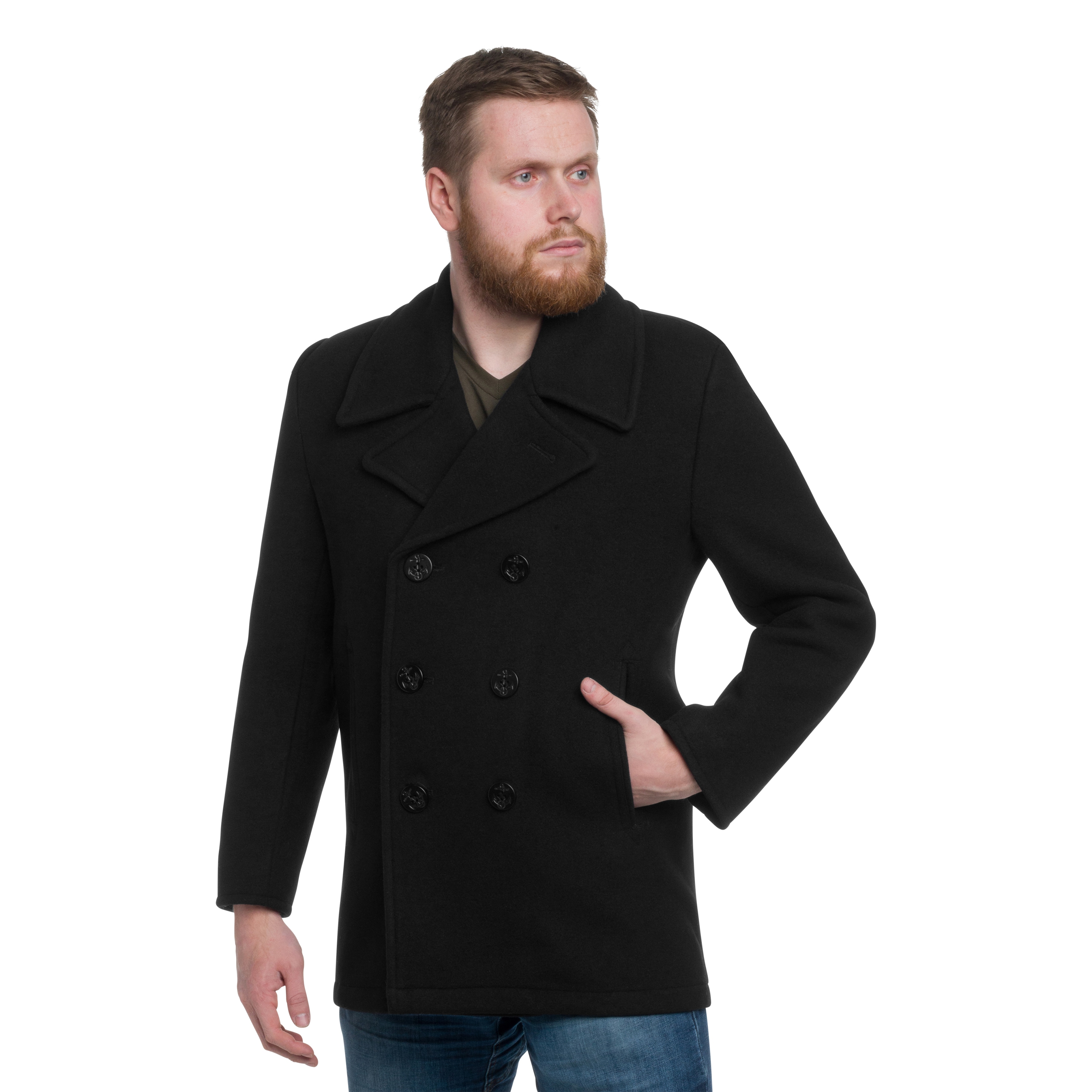Płaszcz bosmanka Mil-Tec US Navy Peacoat - Black