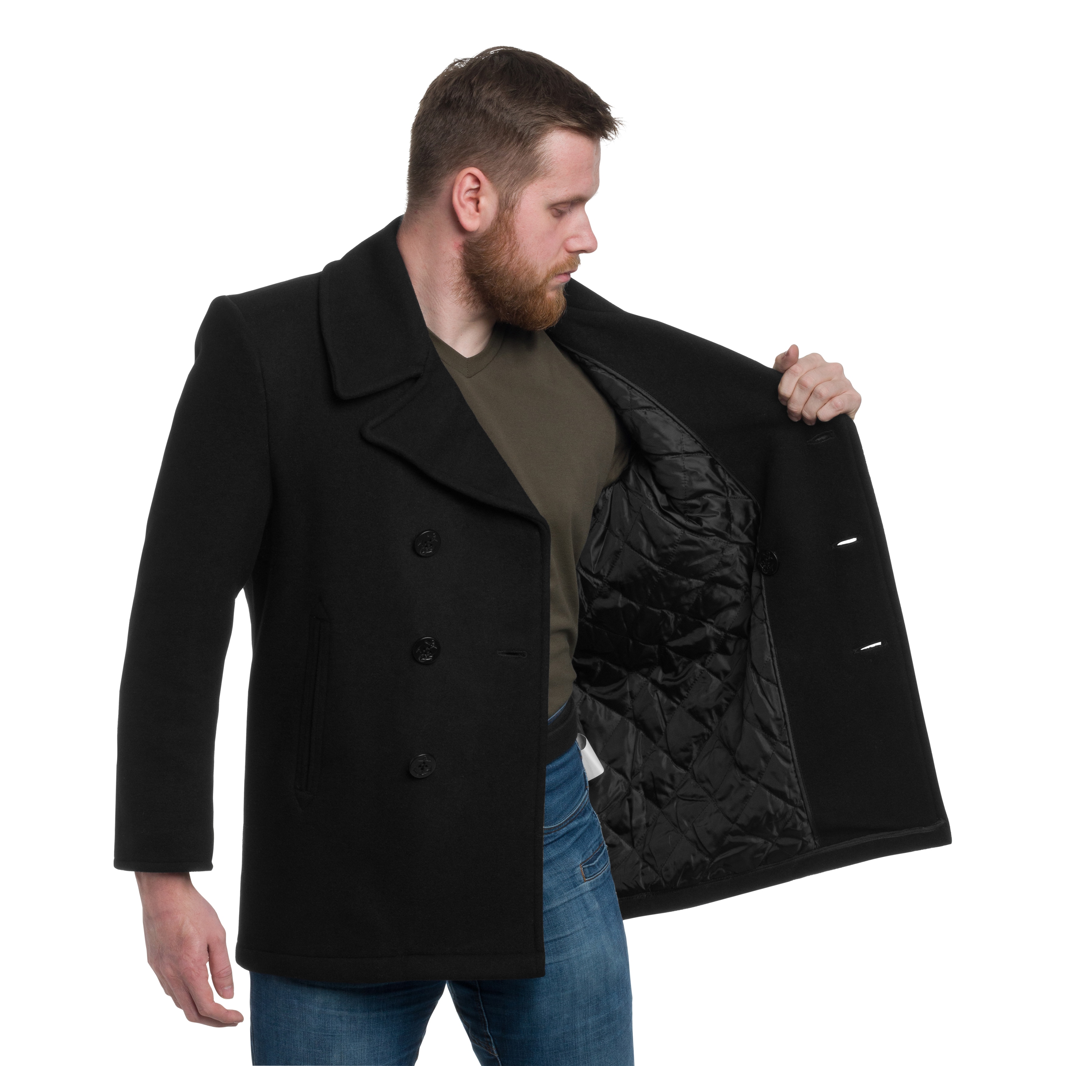 Płaszcz bosmanka Mil-Tec US Navy Peacoat - Black