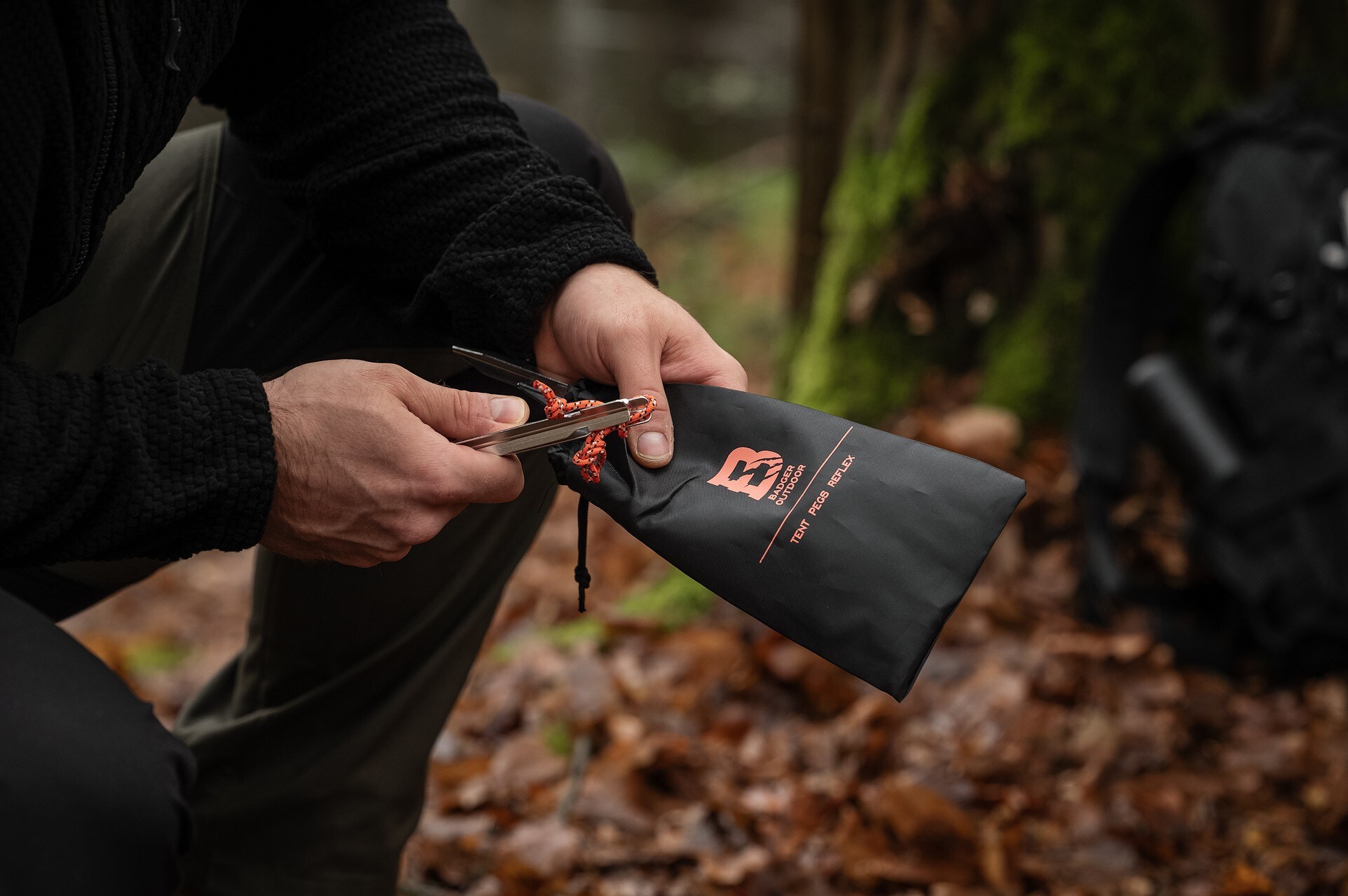 Śledzie aluminiowe Badger Outdoor Reflex - 4 szt.