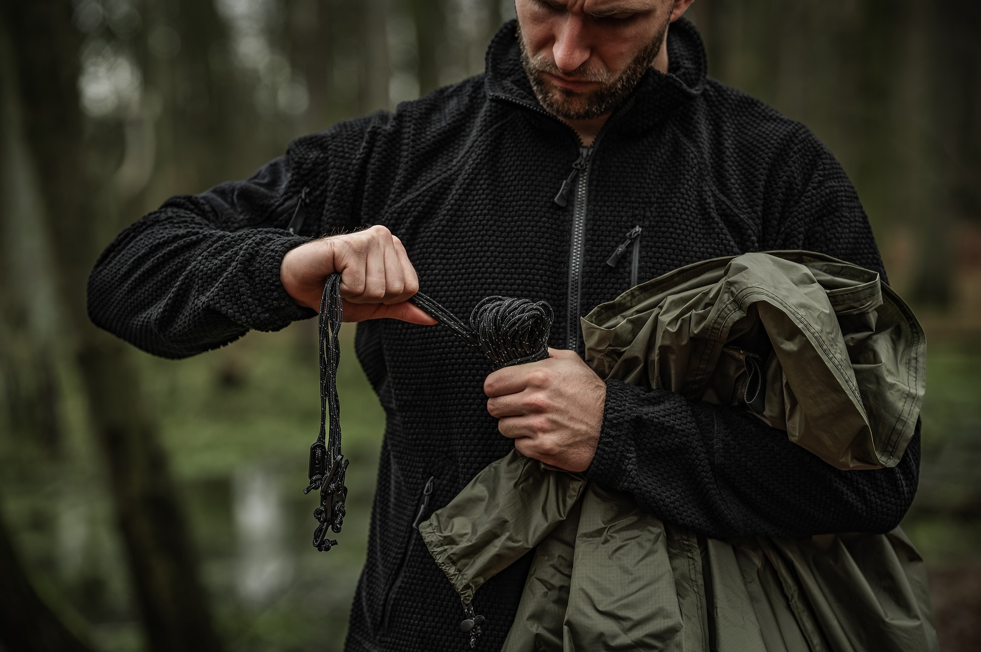 Płachta biwakowa Badger Outdoor X-Rain Tarp Olive