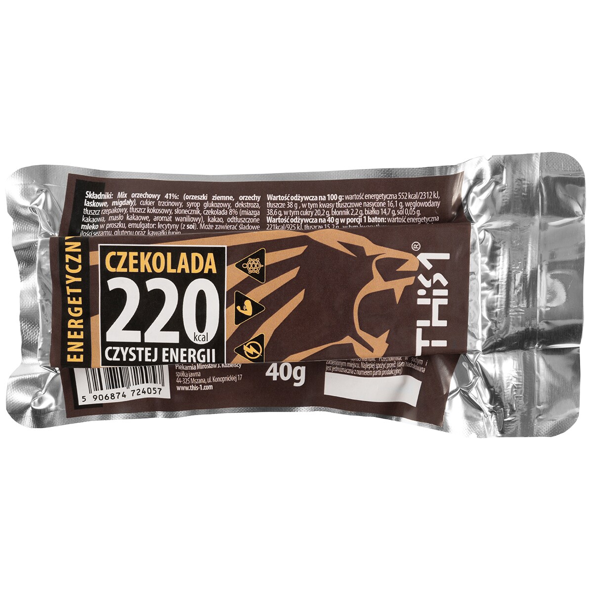 Baton energetyczny THIS-1 Energy 40g - czekolada