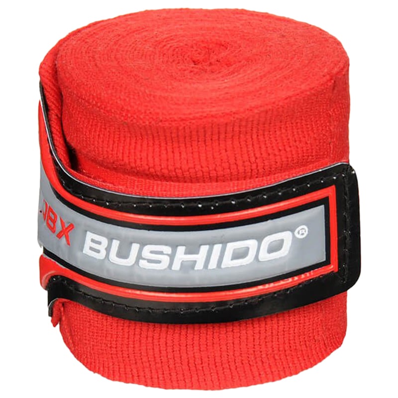 Bandaże bokserskie DBX Bushido elastyczne 4 m - Czerwone