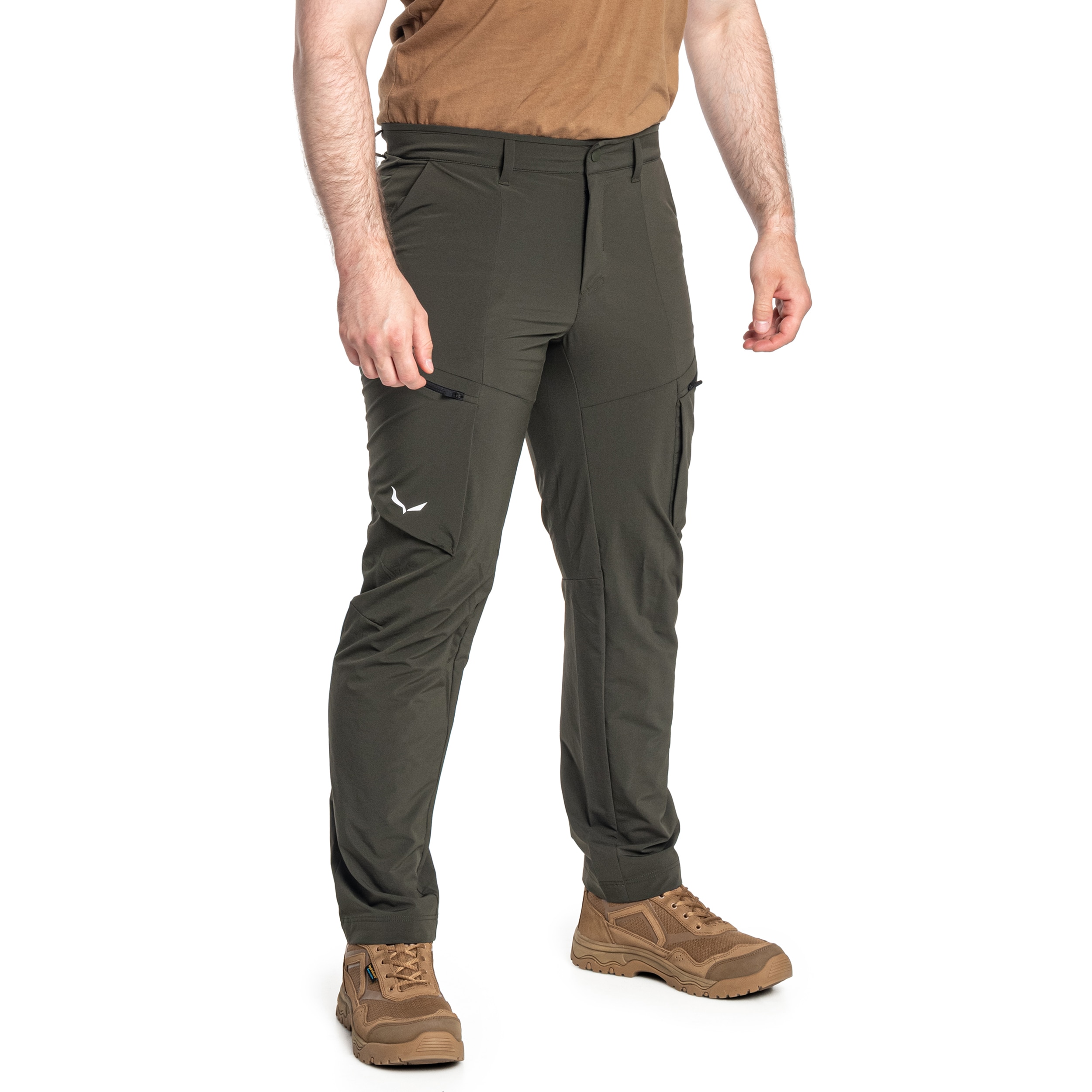 Spodnie Salewa Puez Durastretch Cargo - Dark Olive