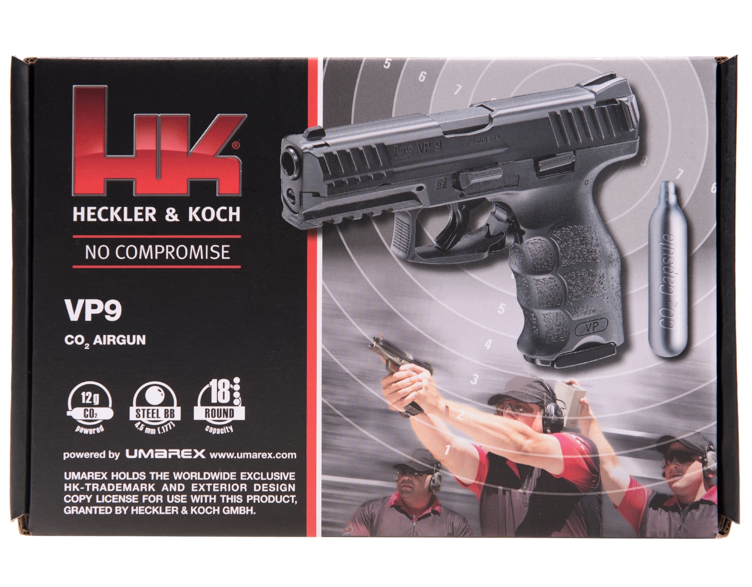 Пневматична гвинтівка Heckler&Koch VP9 4,5 мм - чорний