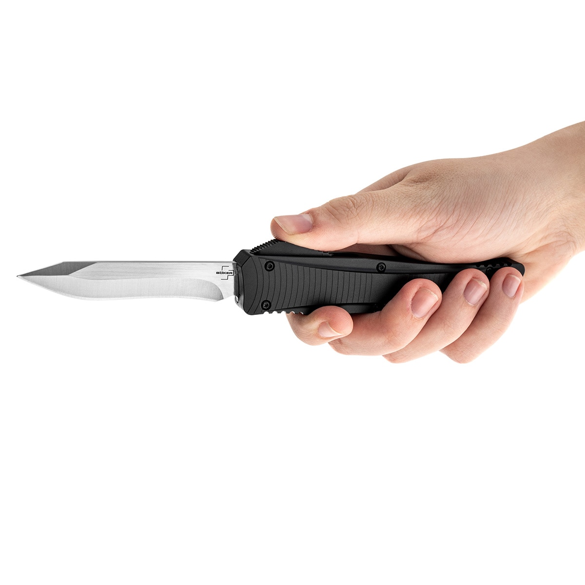 Nóż sprężynowy Boker Plus OTF Lhotak Falcon 2.0 D2