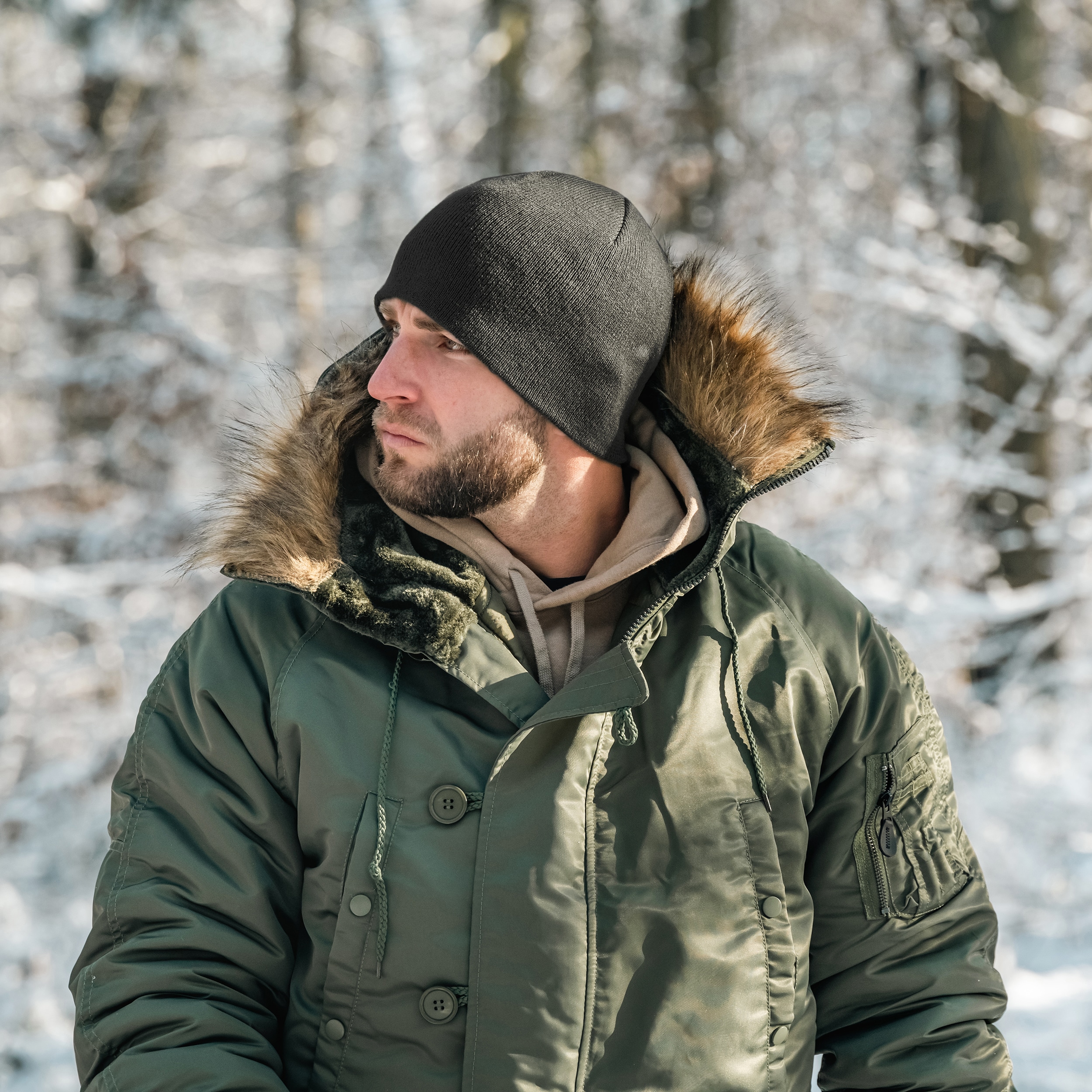 Czapka Mil-Tec Beanie Cap - Black