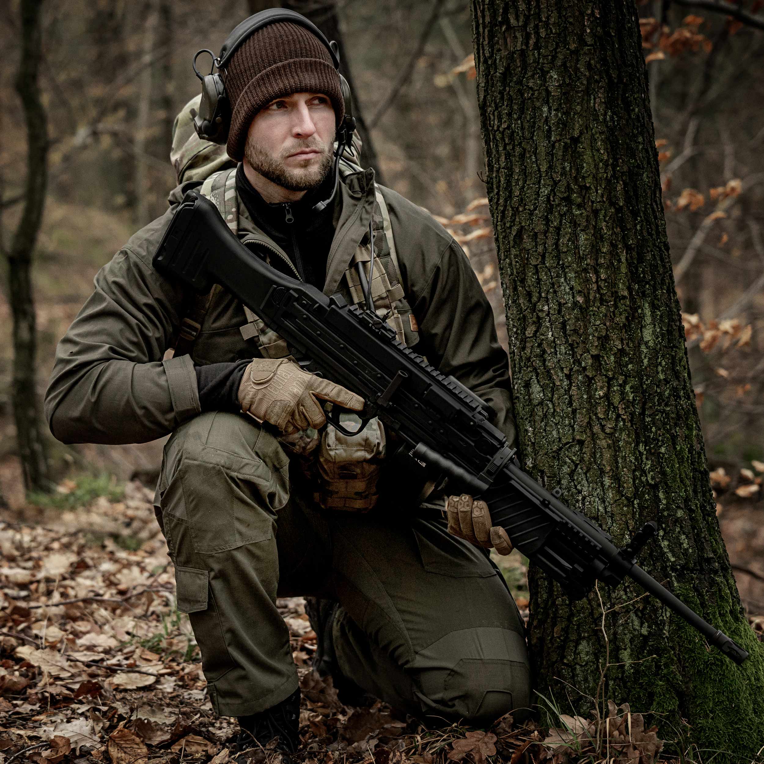 Вовняна шапка Mil-Tec - Olive