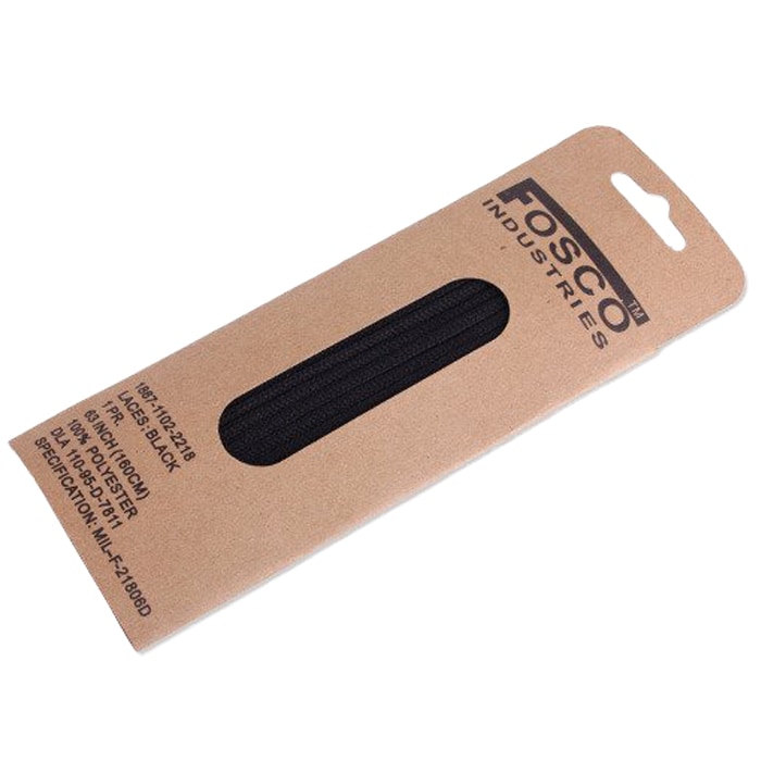Шнурки Fosco 160 см - Black