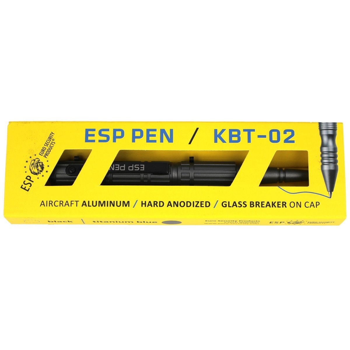 Тактична ручка ESP KBT-02-T - Titanium Blue