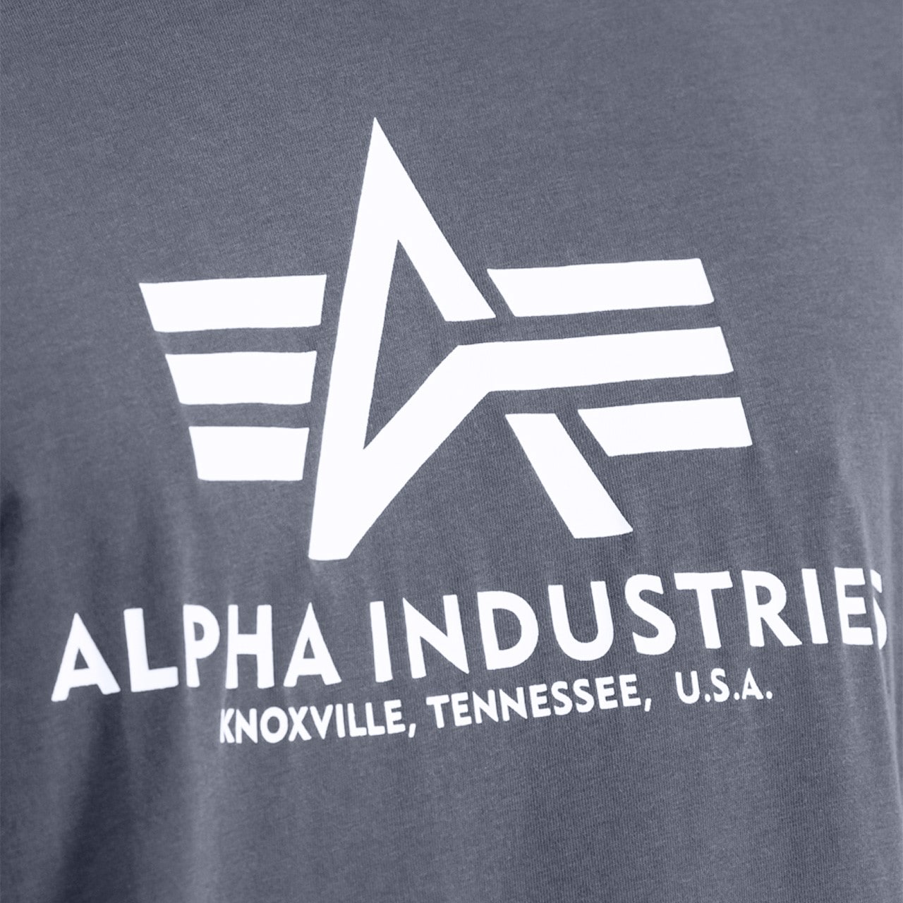 Футболка T-Shirt Alpha Industries Basic - Grey/Black