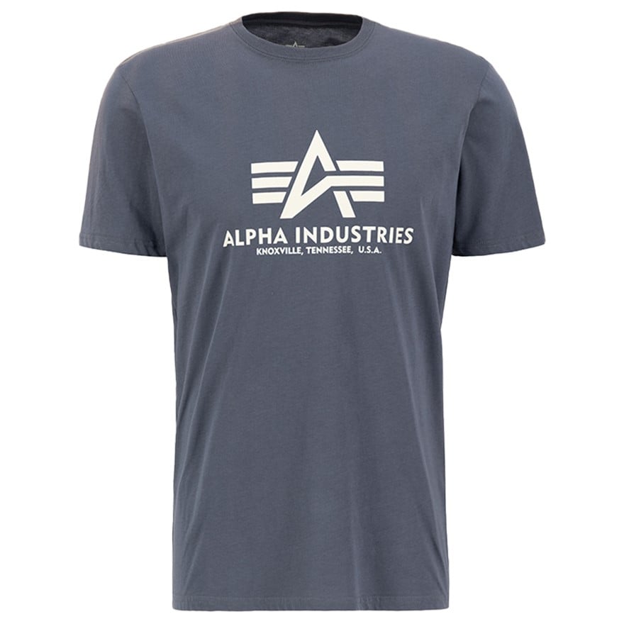 Футболка T-Shirt Alpha Industries Basic - Grey/Black