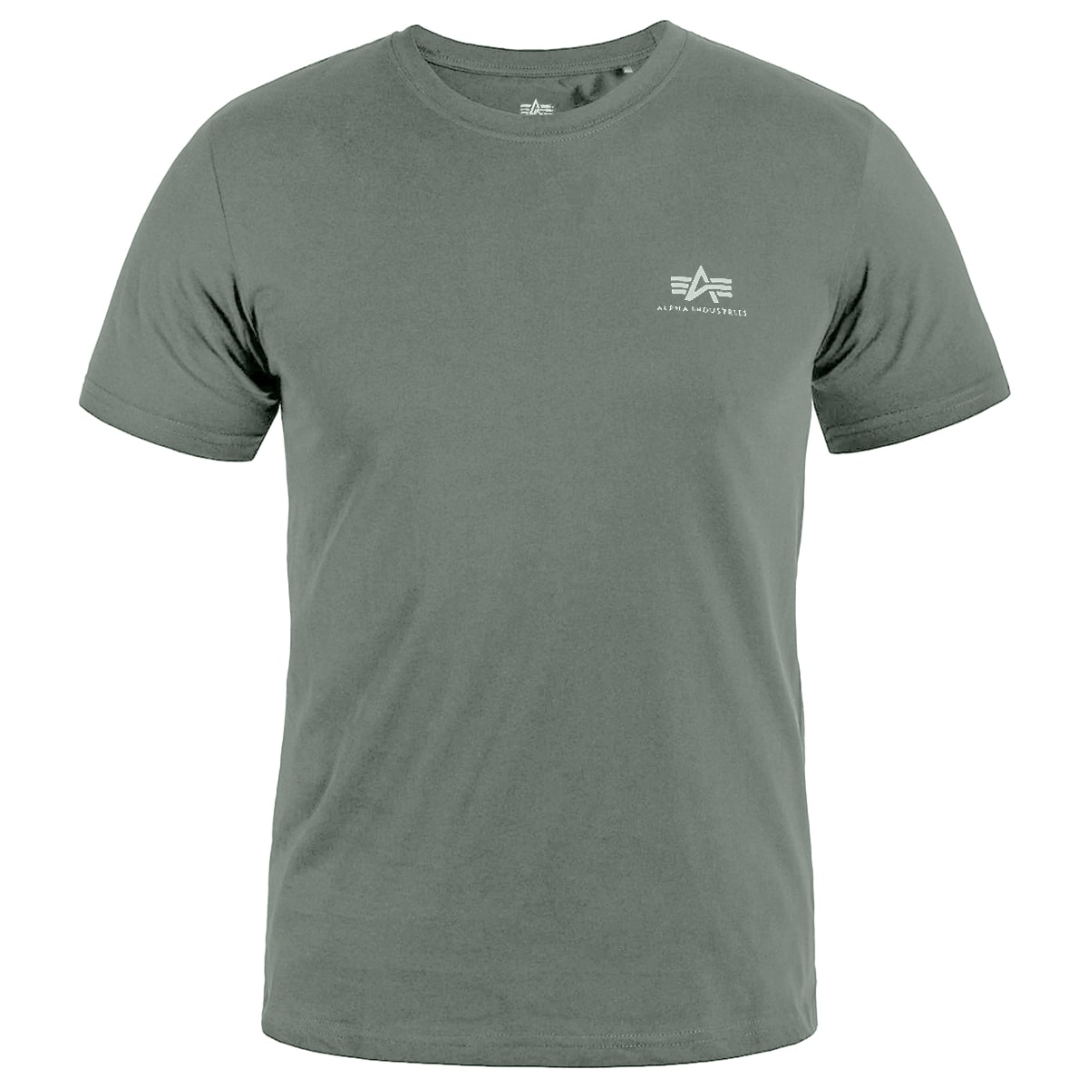 Футболка T-shirt Alpha Industries Basic Small Logo - Vintage Green