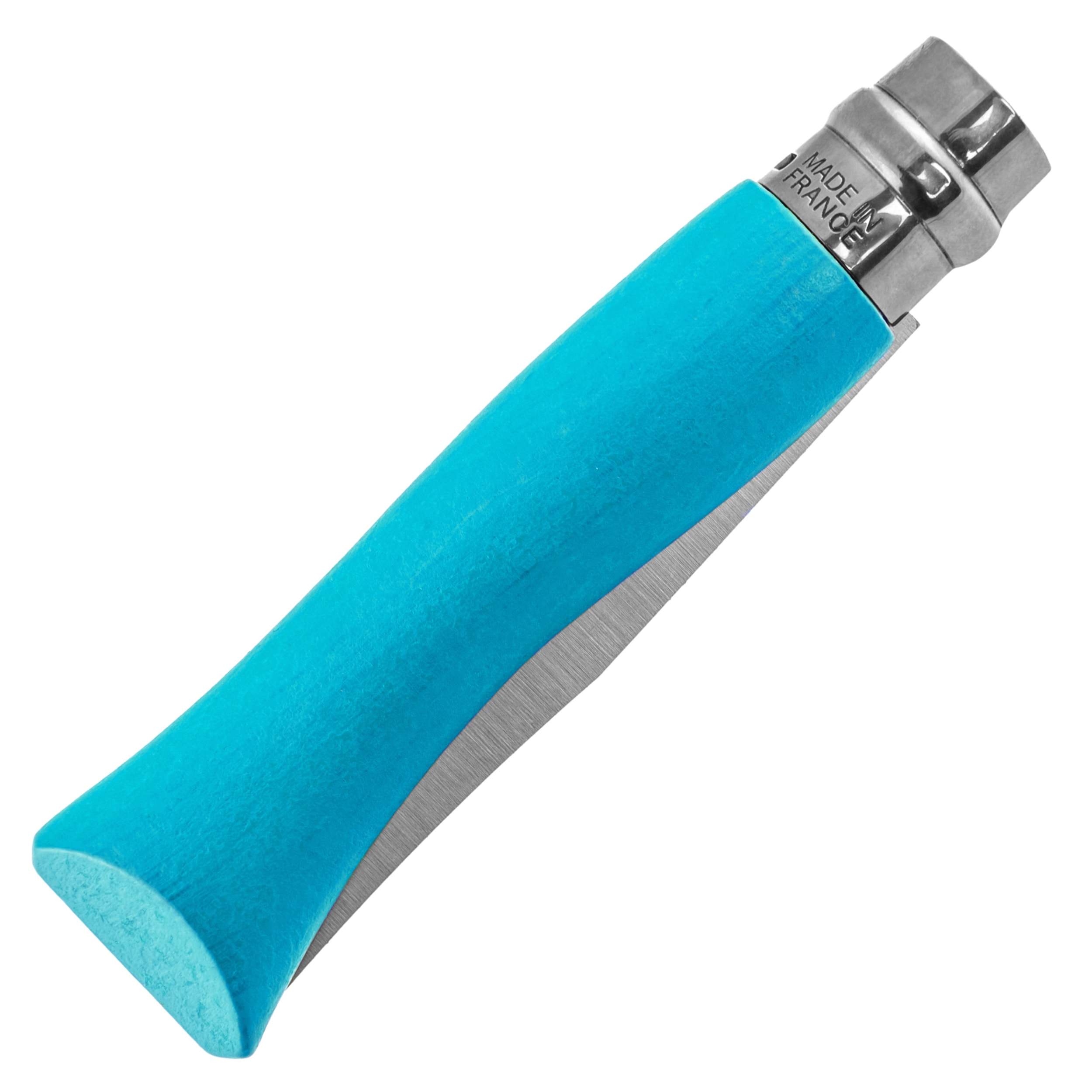 Nóż składany Opinel No.7 Colorama Inox blister - Cyan Blue