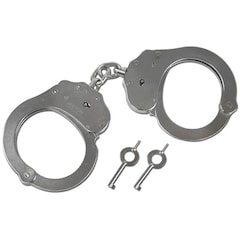 Kajdanki łańcuszkowe Alcyon niklowane - Silver