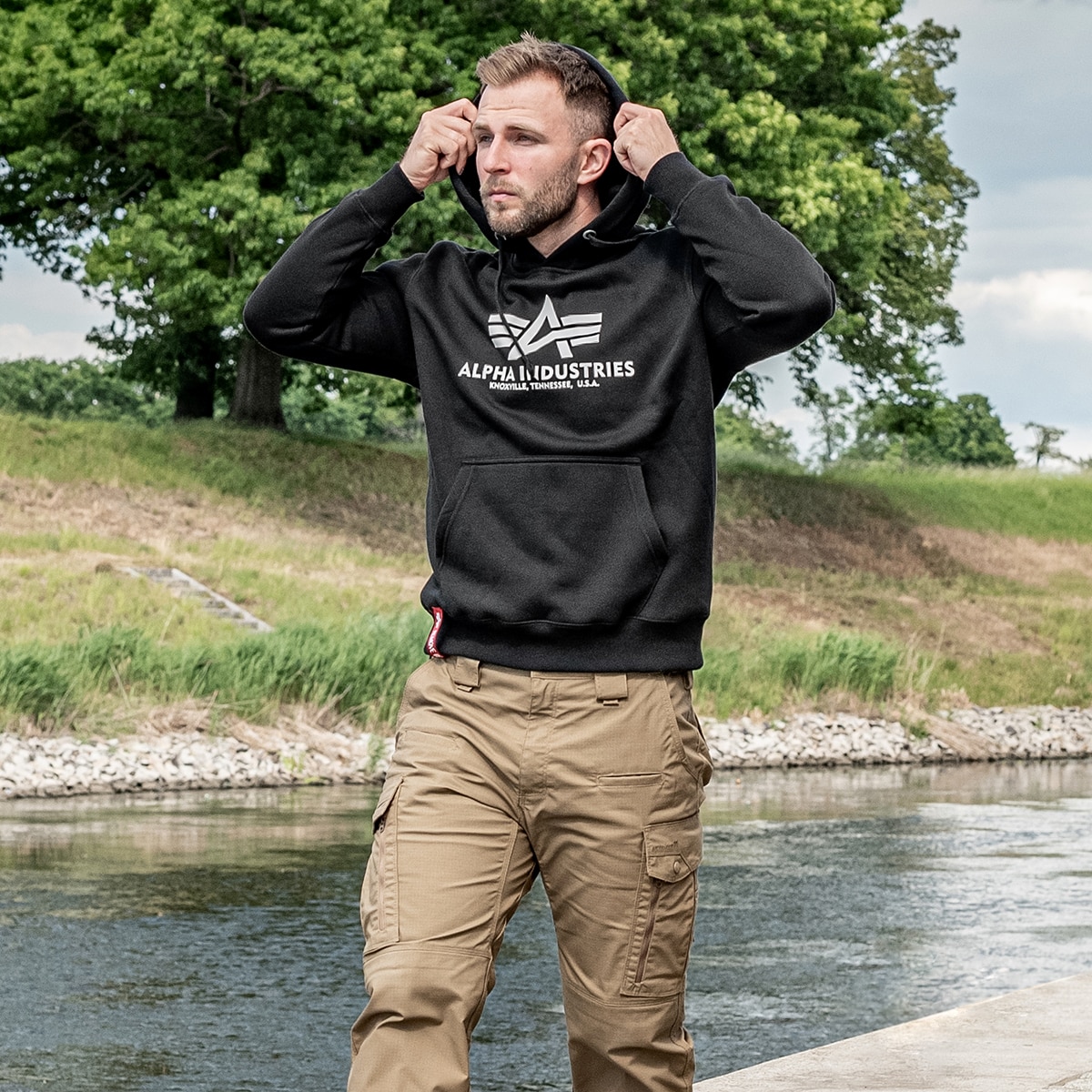 Bluza Alpha Industries Basic Hoody - Black