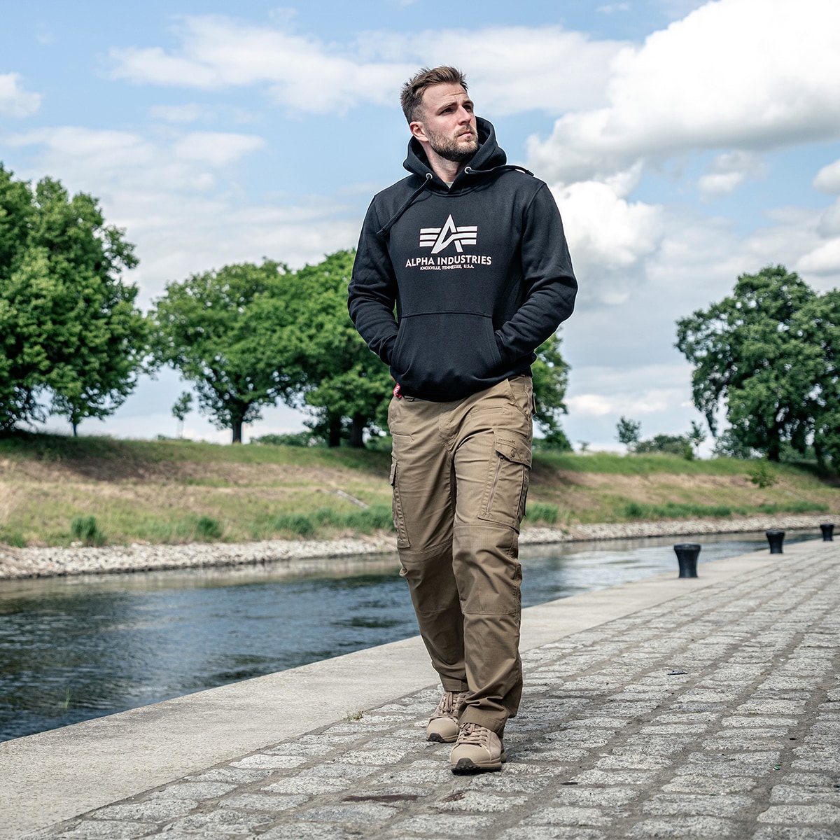 Bluza Alpha Industries Basic Hoody - Black