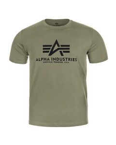 Футболка T-shirt Alpha Industries Basic - Olive/Black Футболка T-shirt Alpha Industries Basic - Olive/Black