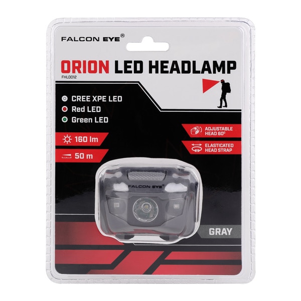 Latarka czołowa Mactronic Falcon Eye Orion Black - 160 lumenów