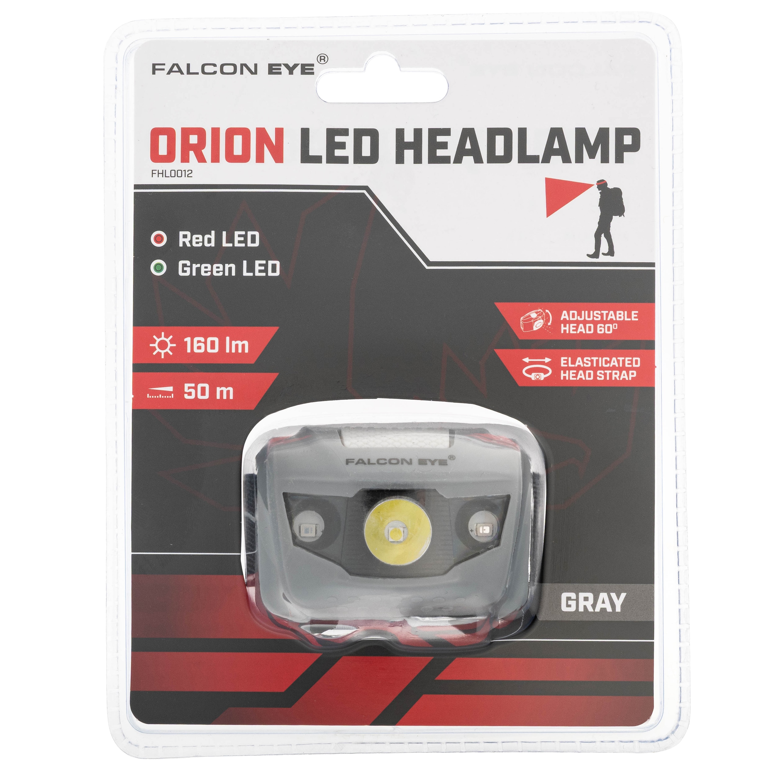 Latarka czołowa Mactronic Falcon Eye Orion Black - 160 lumenów