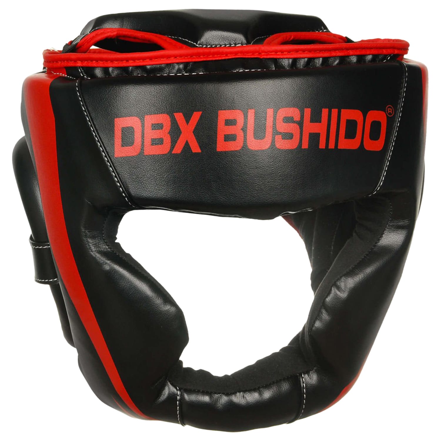 Боксерський шолом DBX Bushido тренувальний/спаринговий - Чорний/Червоний