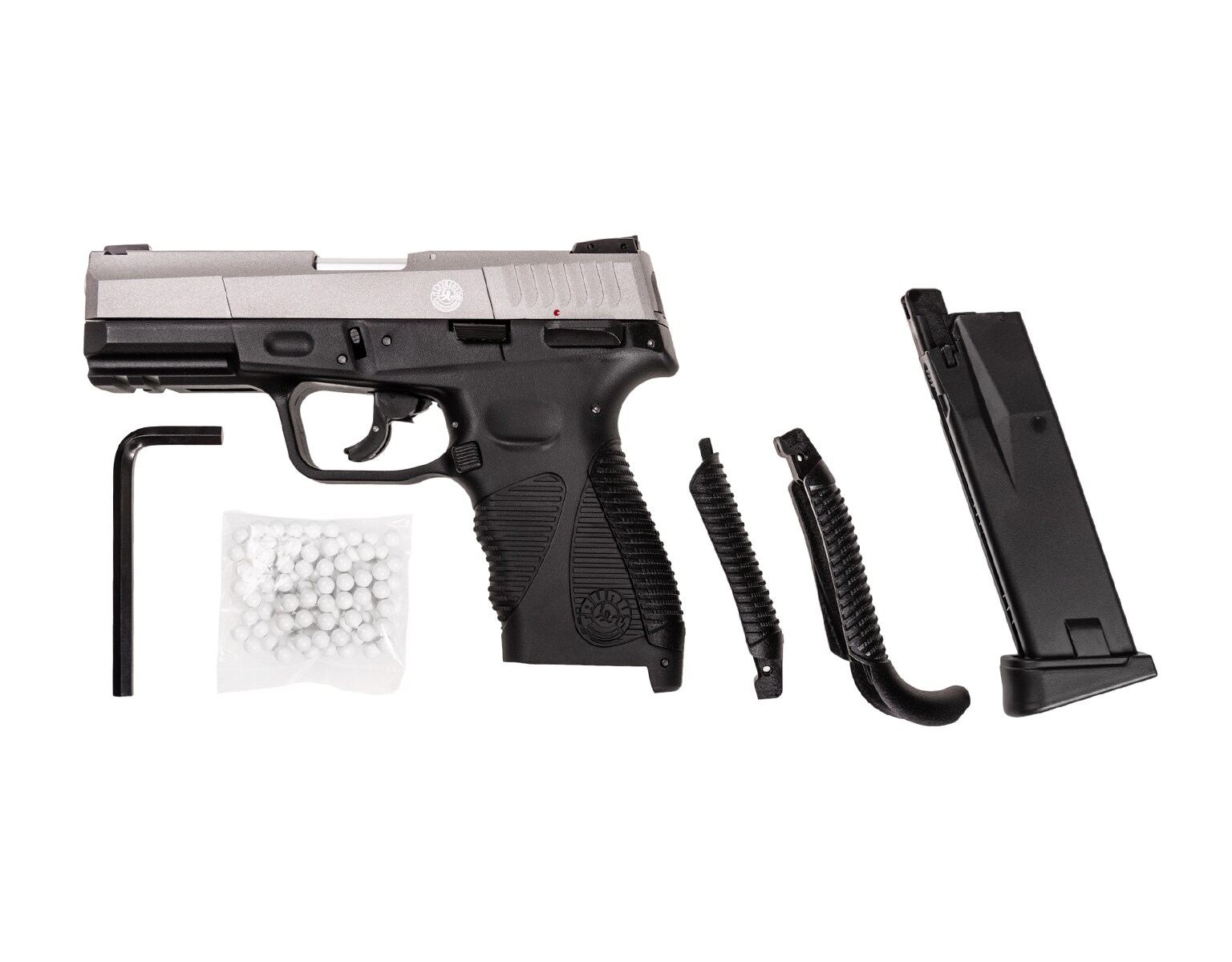 Pistolet GBB Cybergun Taurus PT 24/7 G2 Metal Slide Dual Tone - Black/Silver