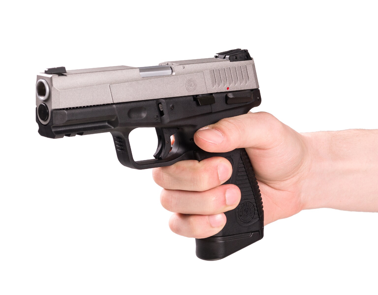 Pistolet GBB Cybergun Taurus PT 24/7 G2 Metal Slide Dual Tone - Black/Silver