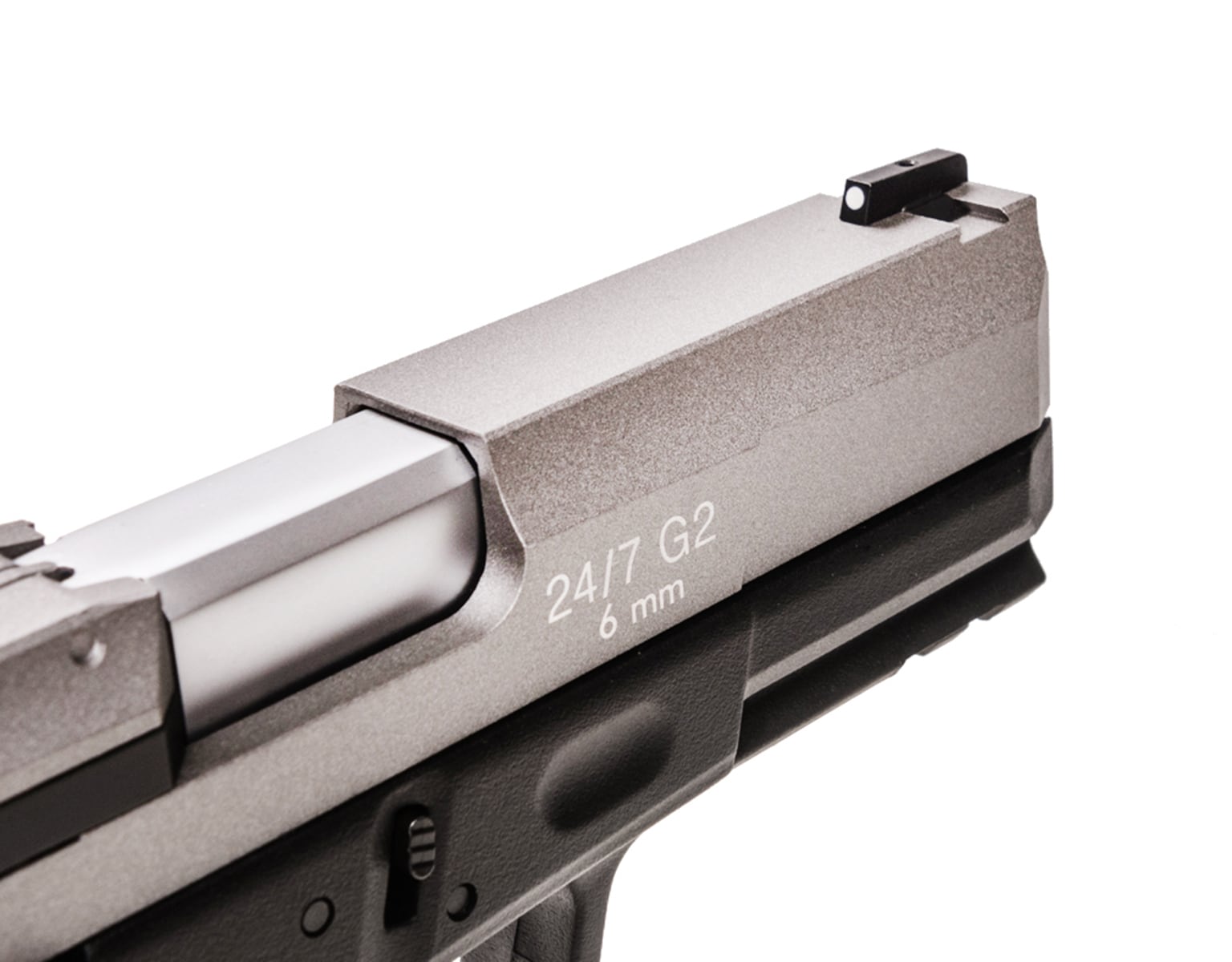 Pistolet GBB Cybergun Taurus PT 24/7 G2 Metal Slide Dual Tone - Black/Silver
