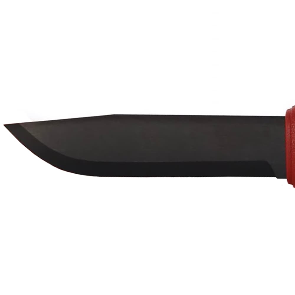 Mora Garberg Dala Red Edition Fixed Blade Knife - Black Blade