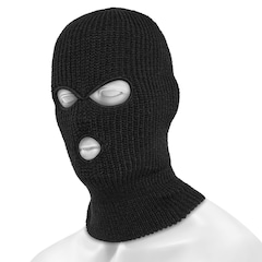 Kominiarka zimowa MFH z 3 otworami - Black