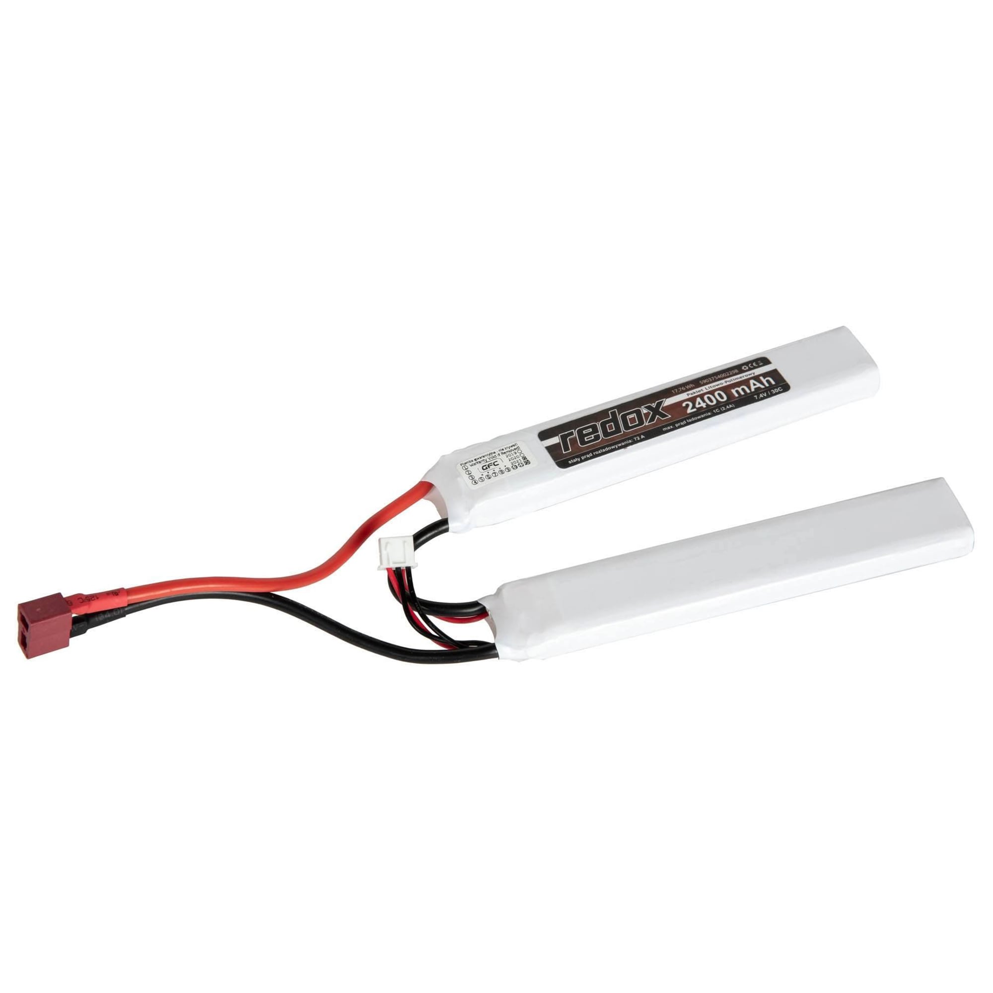 Акумулятор ASG Redox Li-Po 2400 mAh 7,4V Двохмодульний