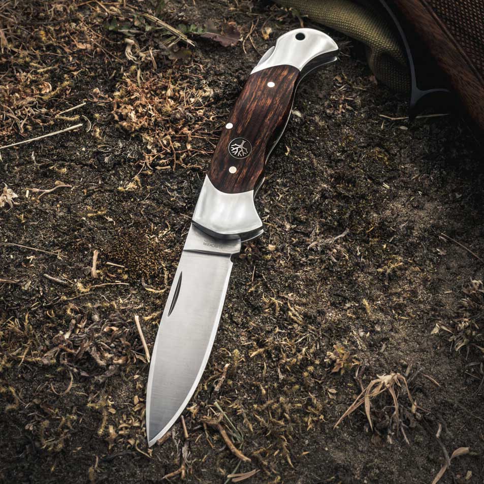 Nóż składany Boker Solingen Scout Spearpoint Desert Ironwood