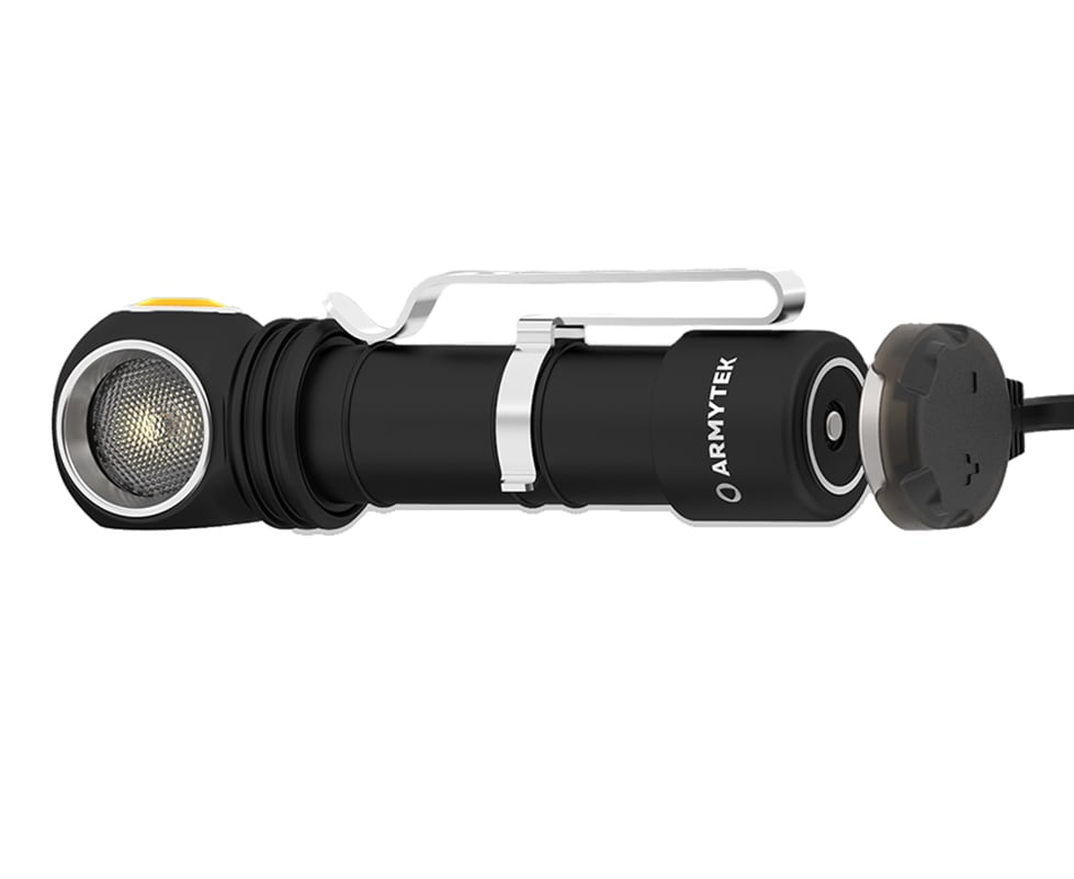 Latarka czołowa i kątowa Armytek Wizard C2 Magnet USB Warm - 1120 lumenów
