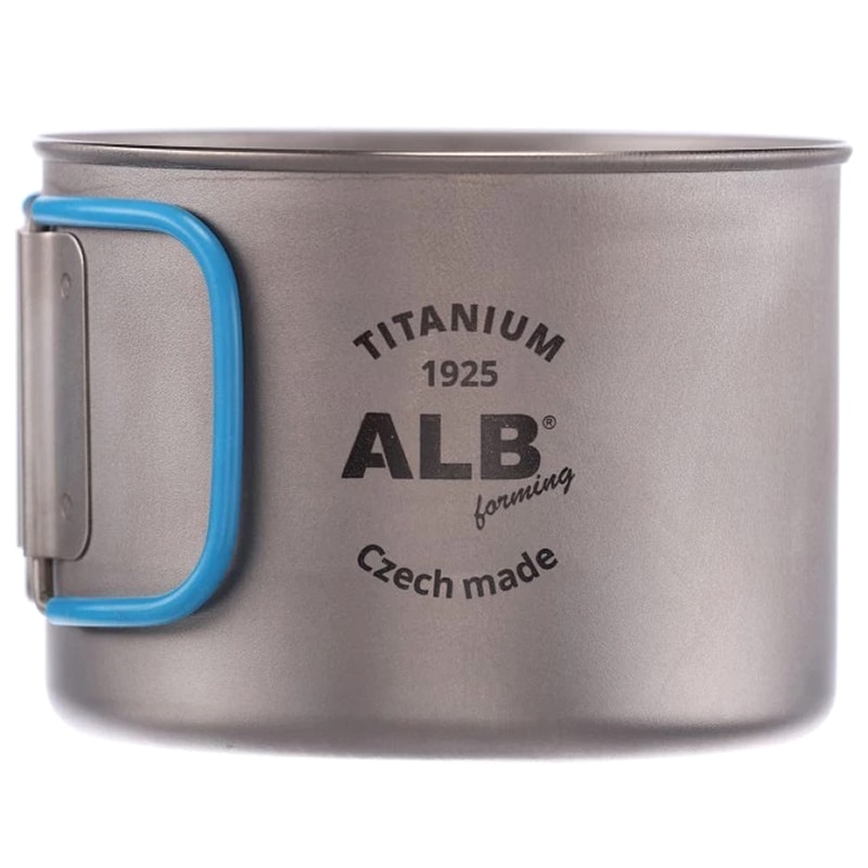 Kubek tytanowy ALB Basic ze składanym uchwytem 500 ml