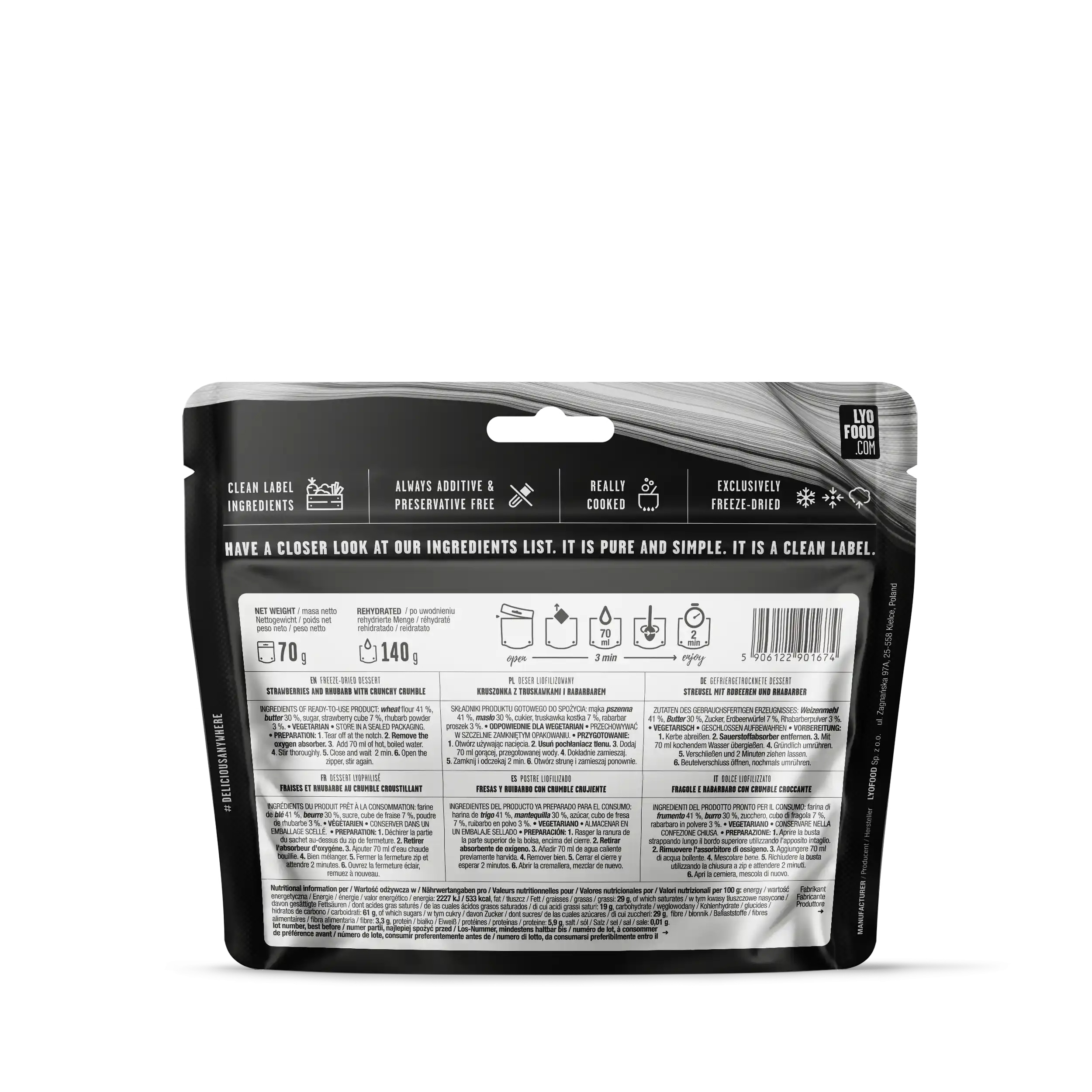 Żywność liofilizowana LYOFOOD 14-dniowy pakiet żywnościowy