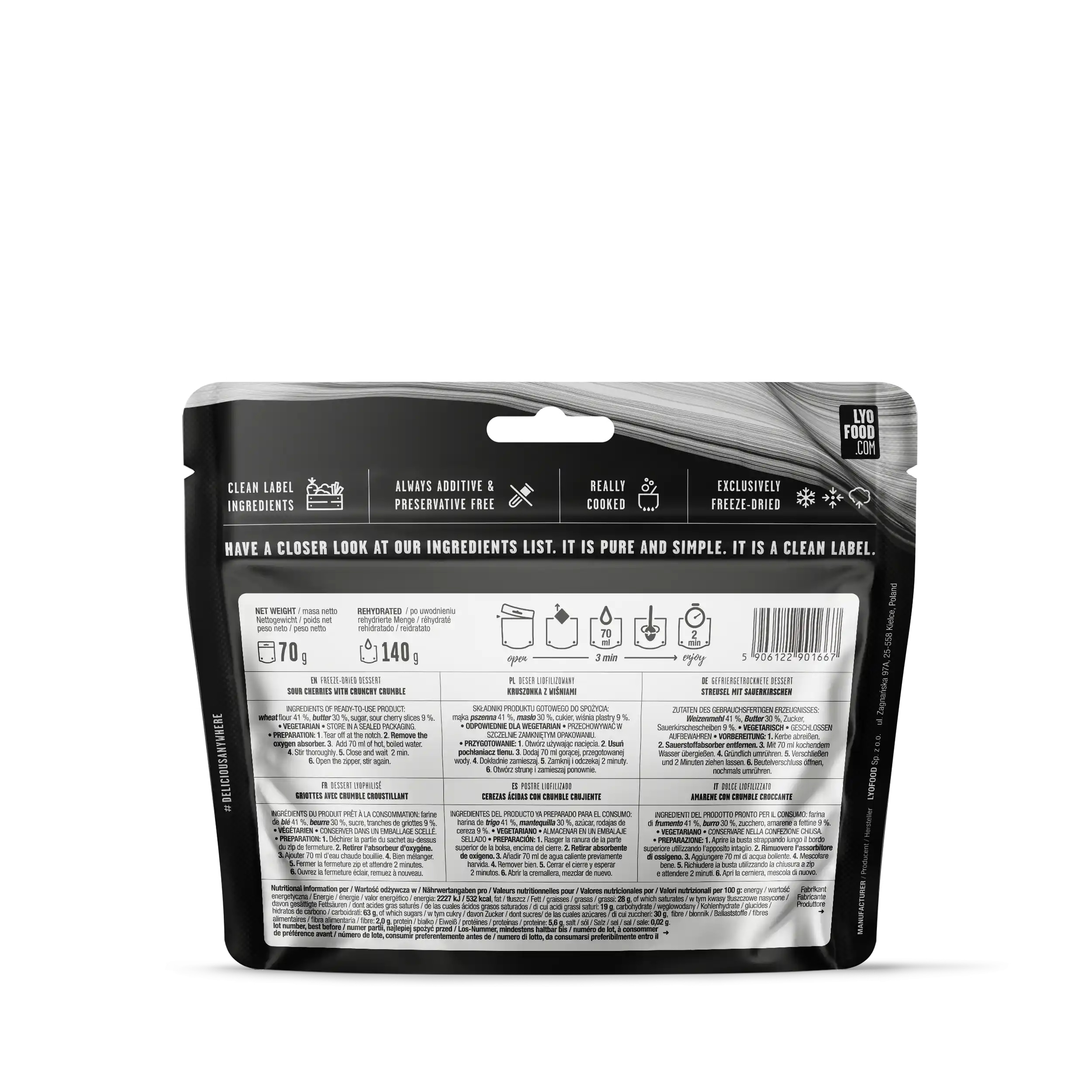 Żywność liofilizowana LYOFOOD 14-dniowy pakiet żywnościowy