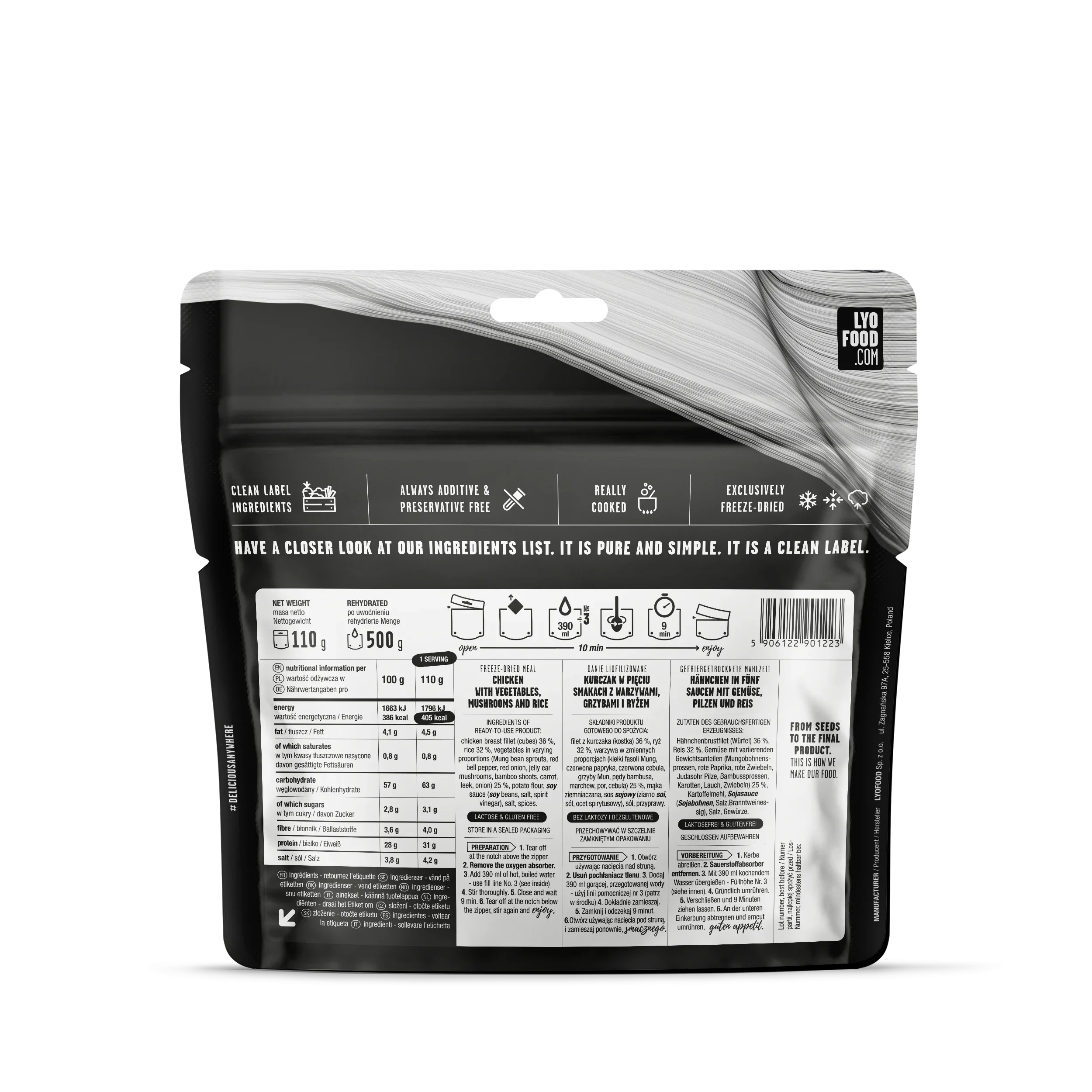 Żywność liofilizowana LYOFOOD 14-dniowy pakiet żywnościowy