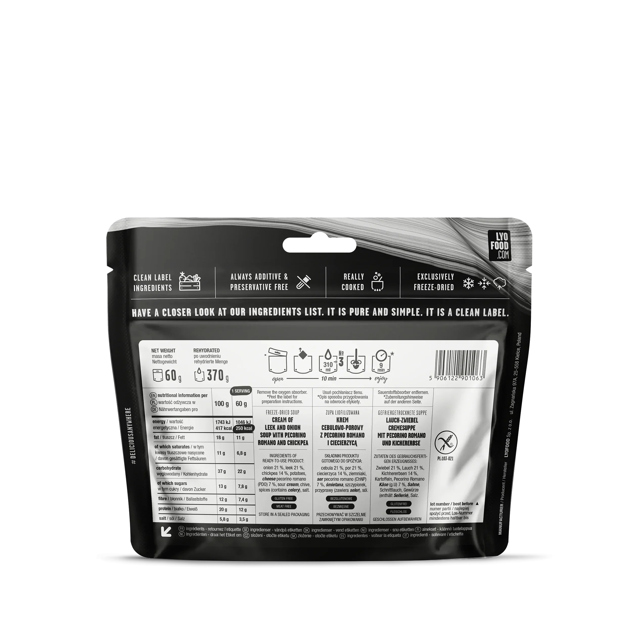 Żywność liofilizowana LYOFOOD 14-dniowy pakiet żywnościowy