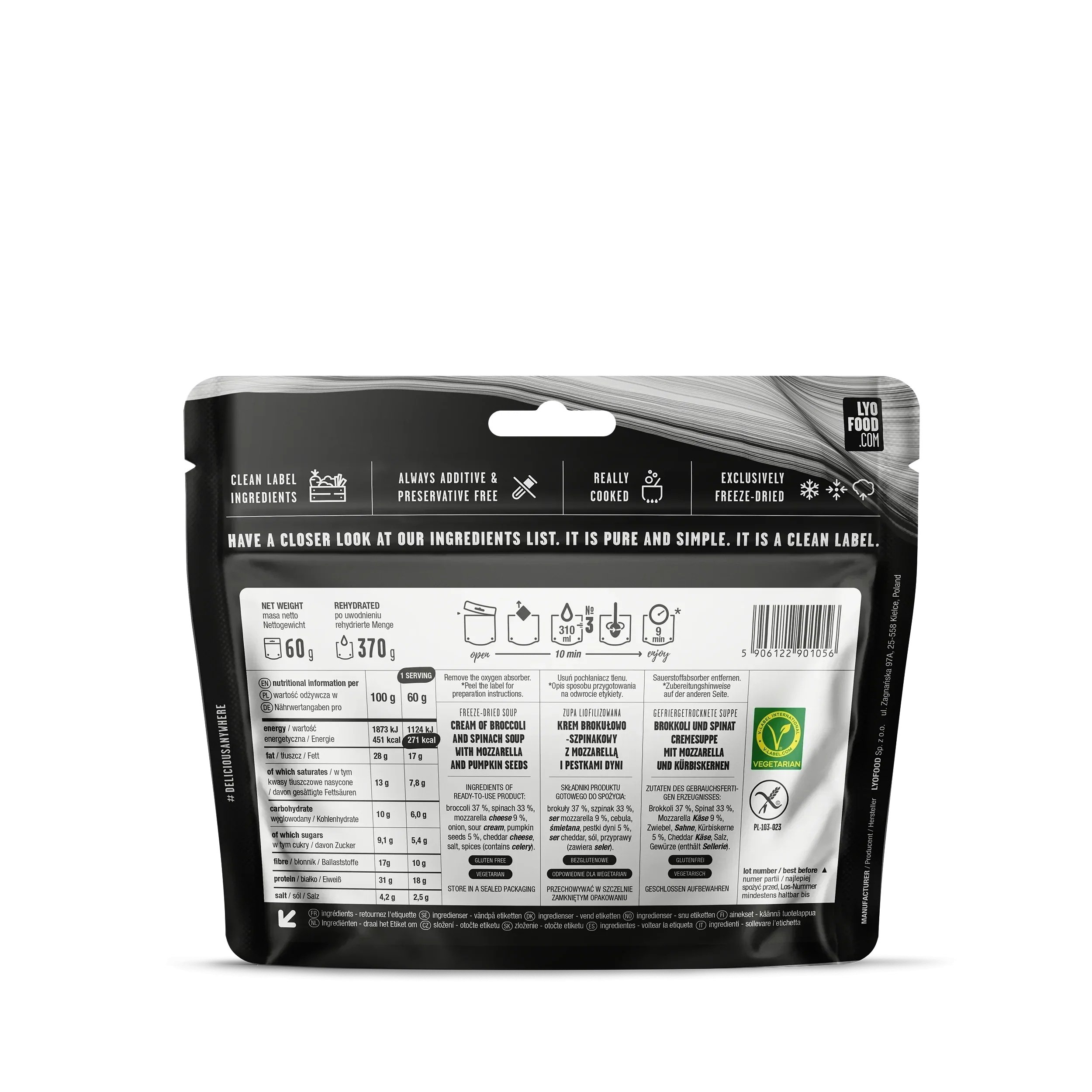 Żywność liofilizowana LYOFOOD 14-dniowy pakiet żywnościowy