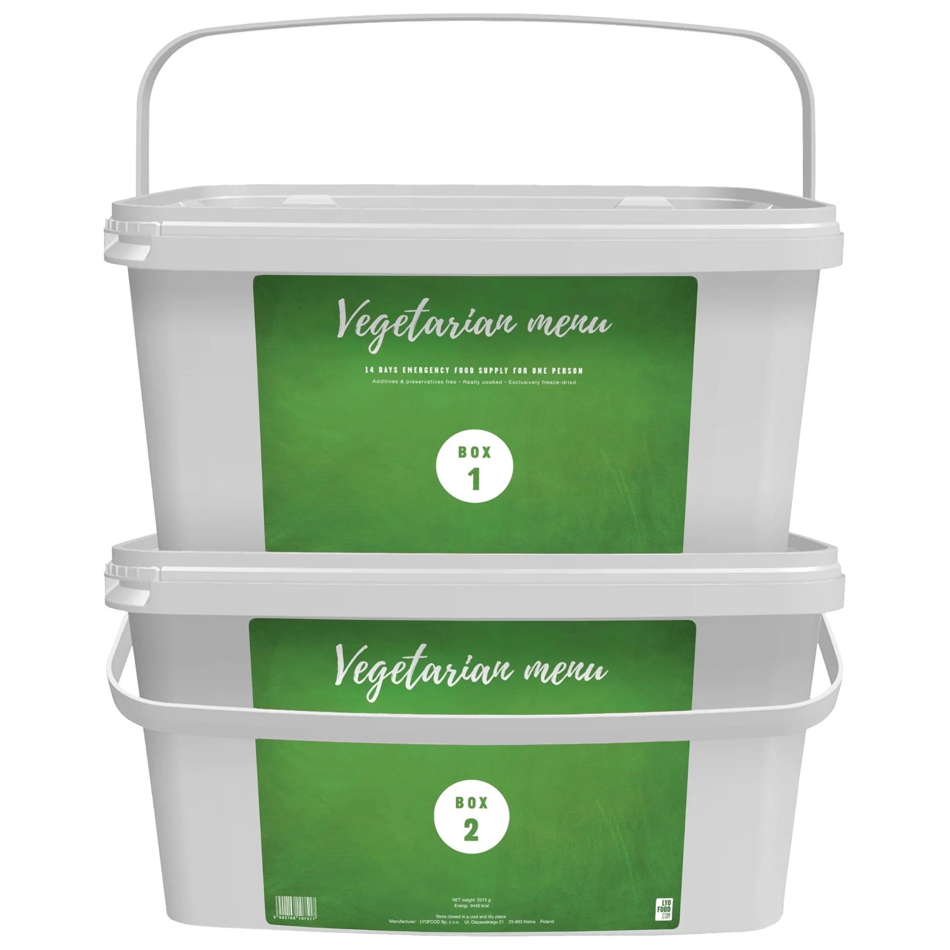 Żywność liofilizowana LYO Food 14-dniowy pakiet żywnościowy - wegetariański