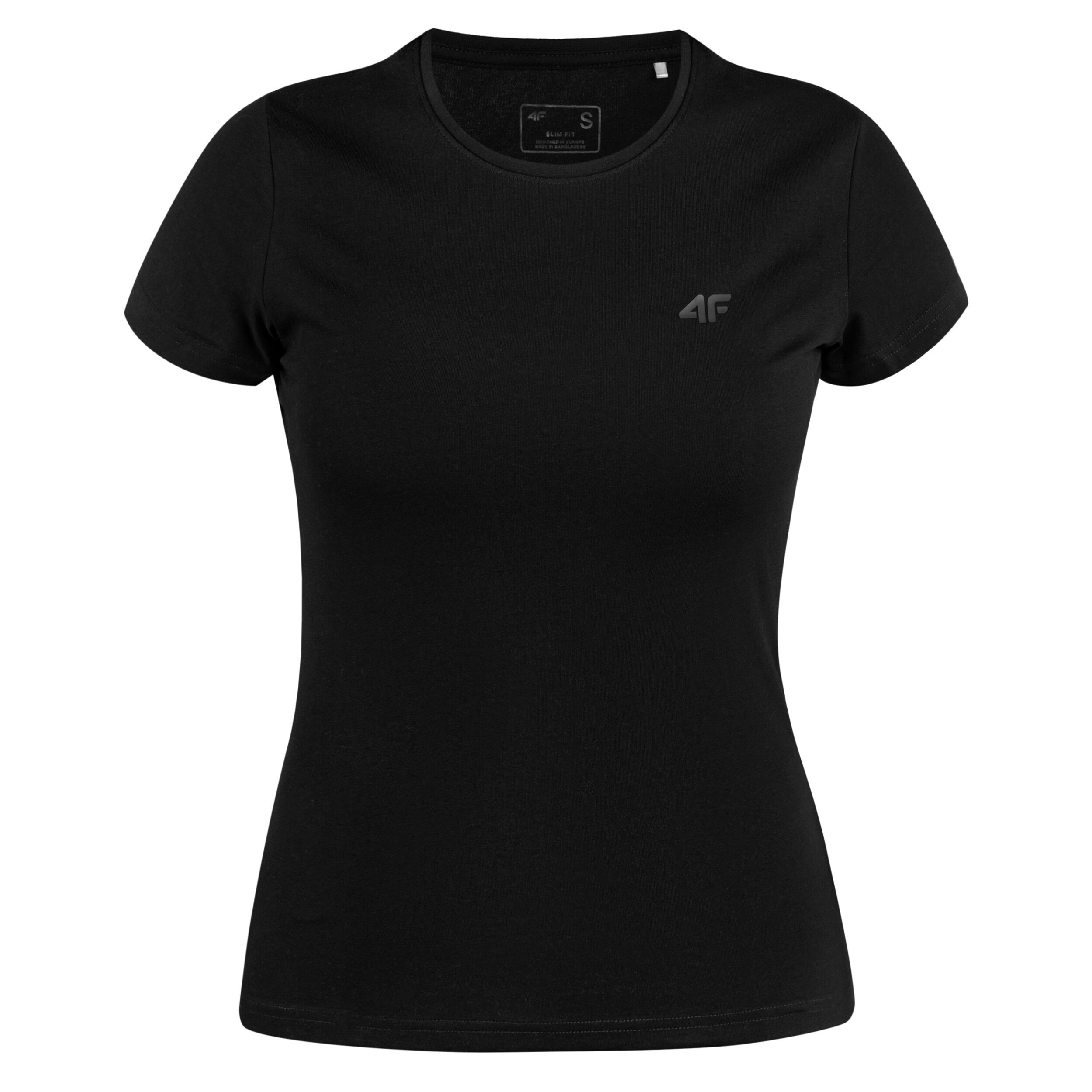 Жіноча футболка 4F TTSHF1161 - Глибокий Чорний
